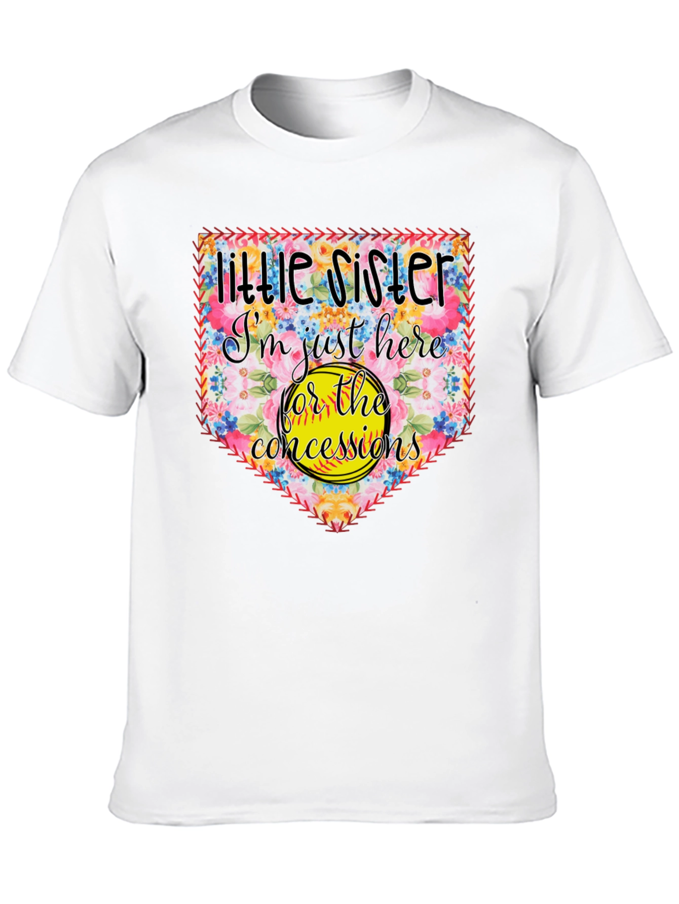 Little Sister Softball T-Shirt - Concessions Crew