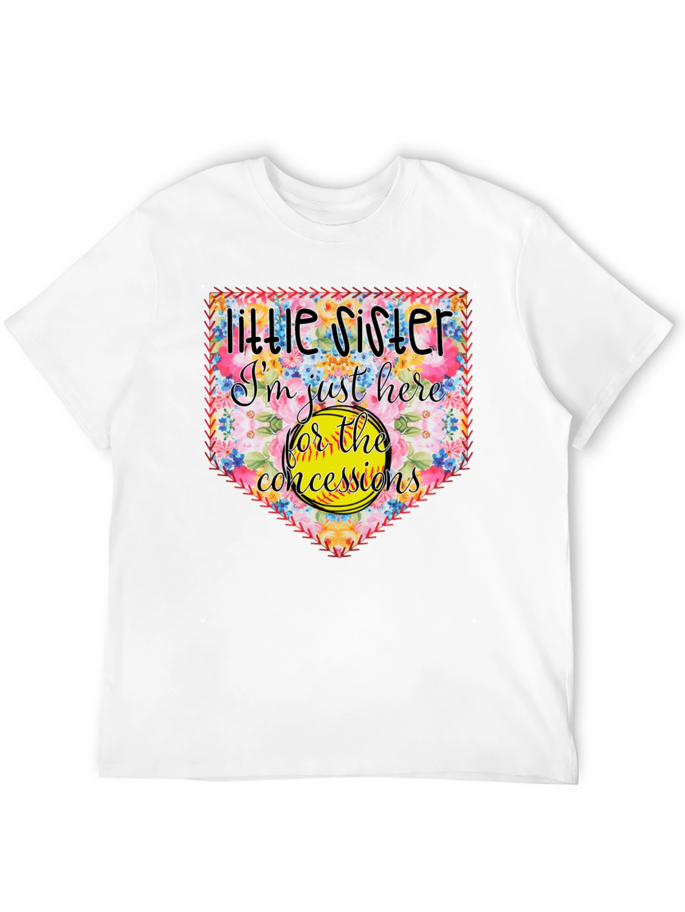 Little Sister Softball T-Shirt - Concessions Crew