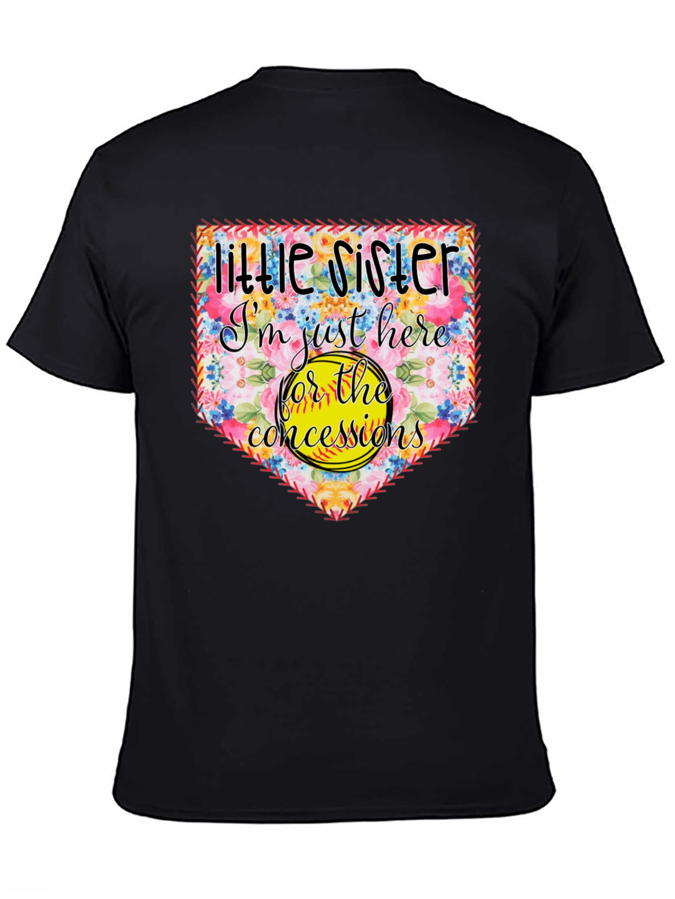 Little Sister Softball T-Shirt - Concessions Crew
