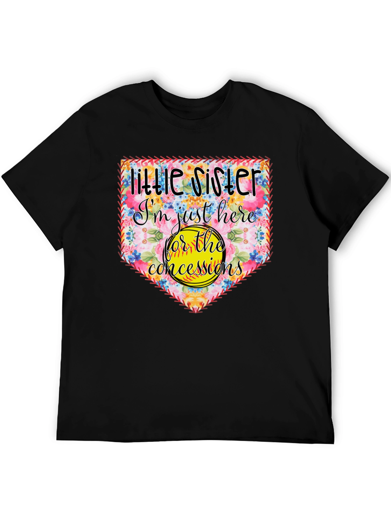Little Sister Softball T-Shirt - Concessions Crew