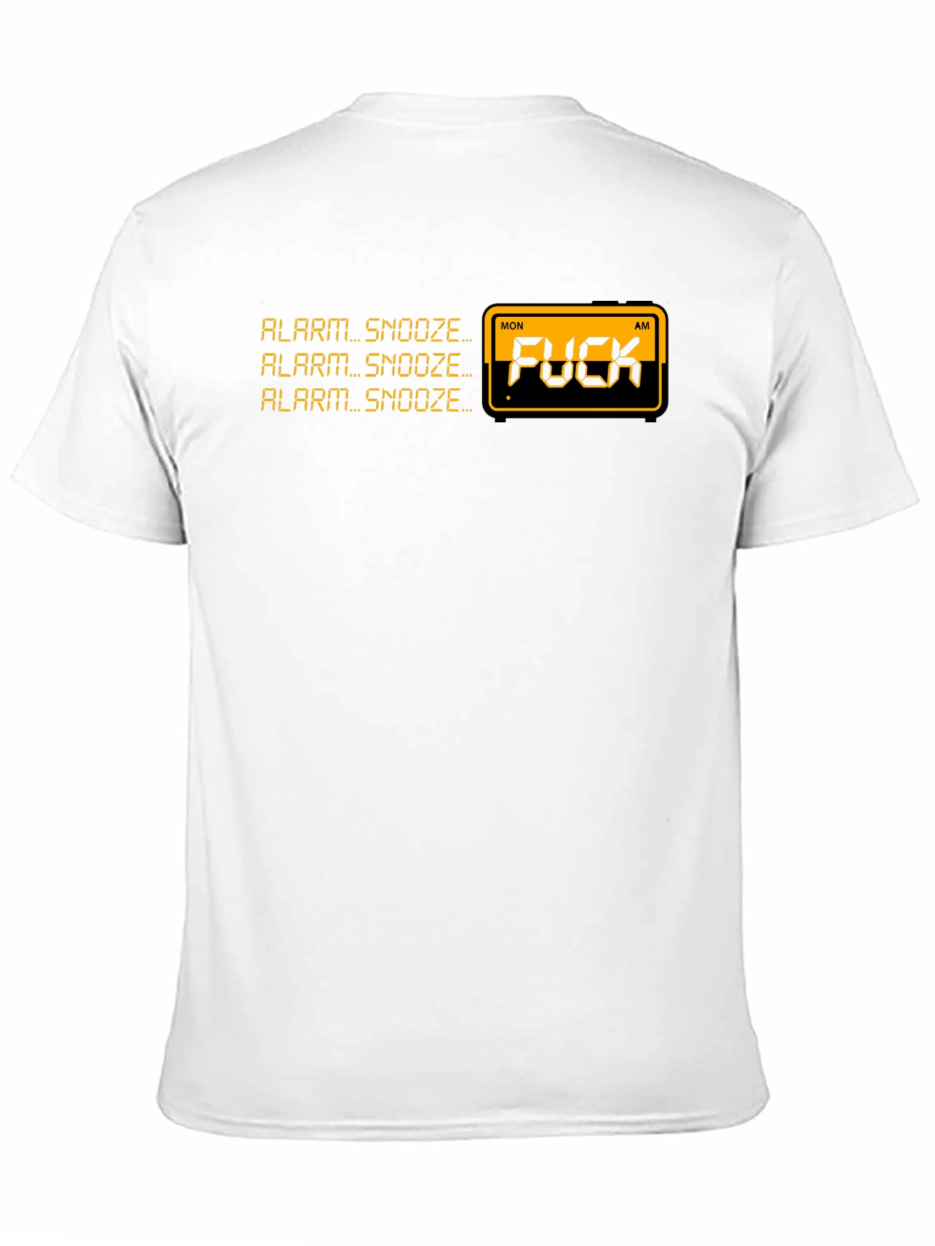 Alarm Snooze Graphic Tee - Funny Offensive T-Shirt