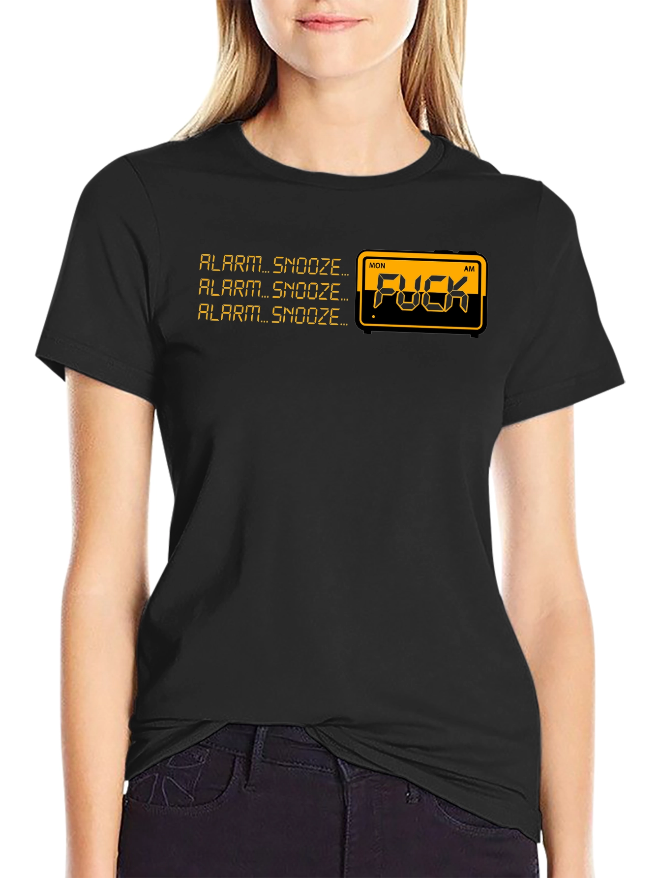 Alarm Snooze Graphic Tee - Funny Offensive T-Shirt