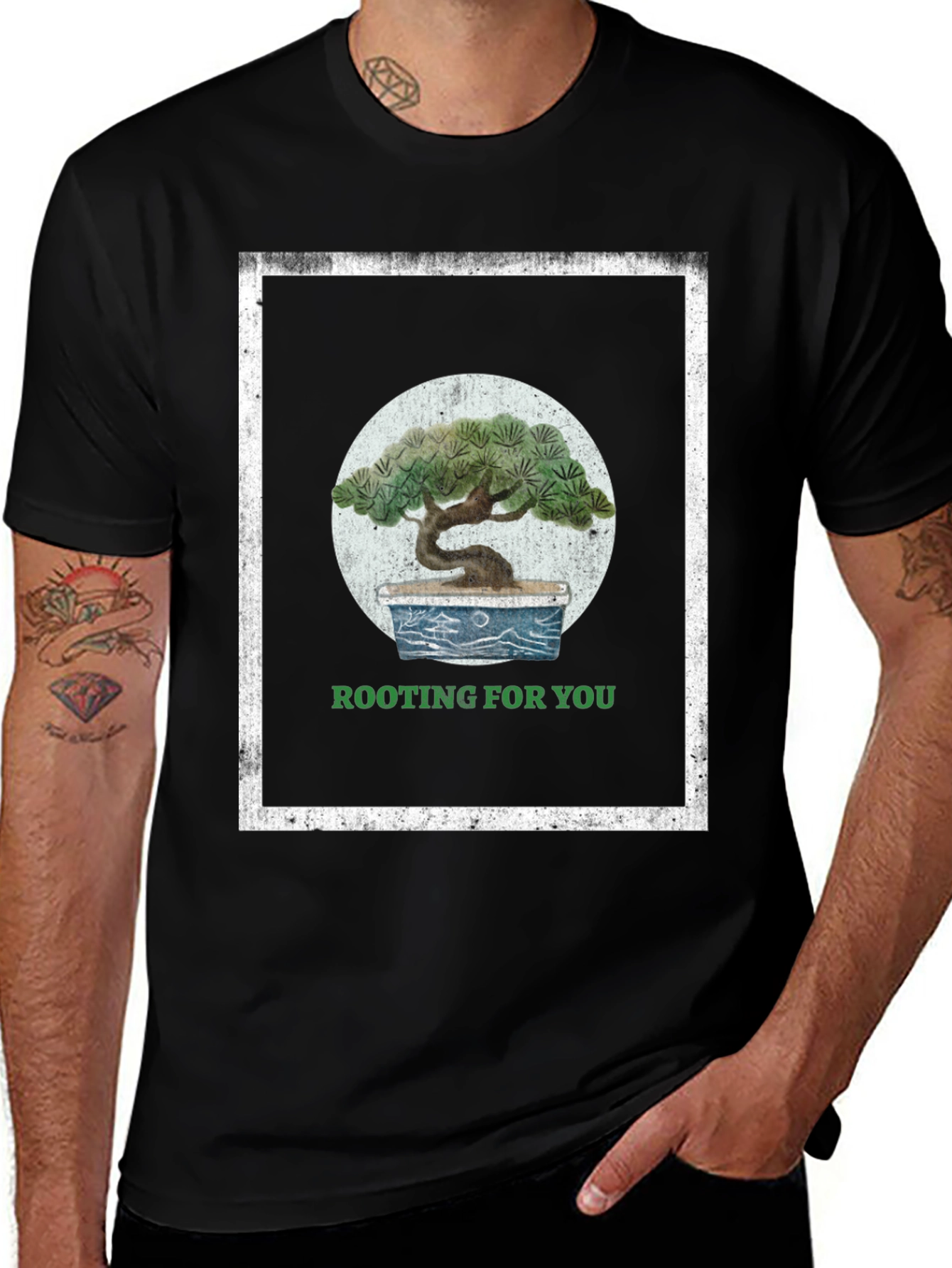 Rooting For You Bonsai Tree Graphic Tee