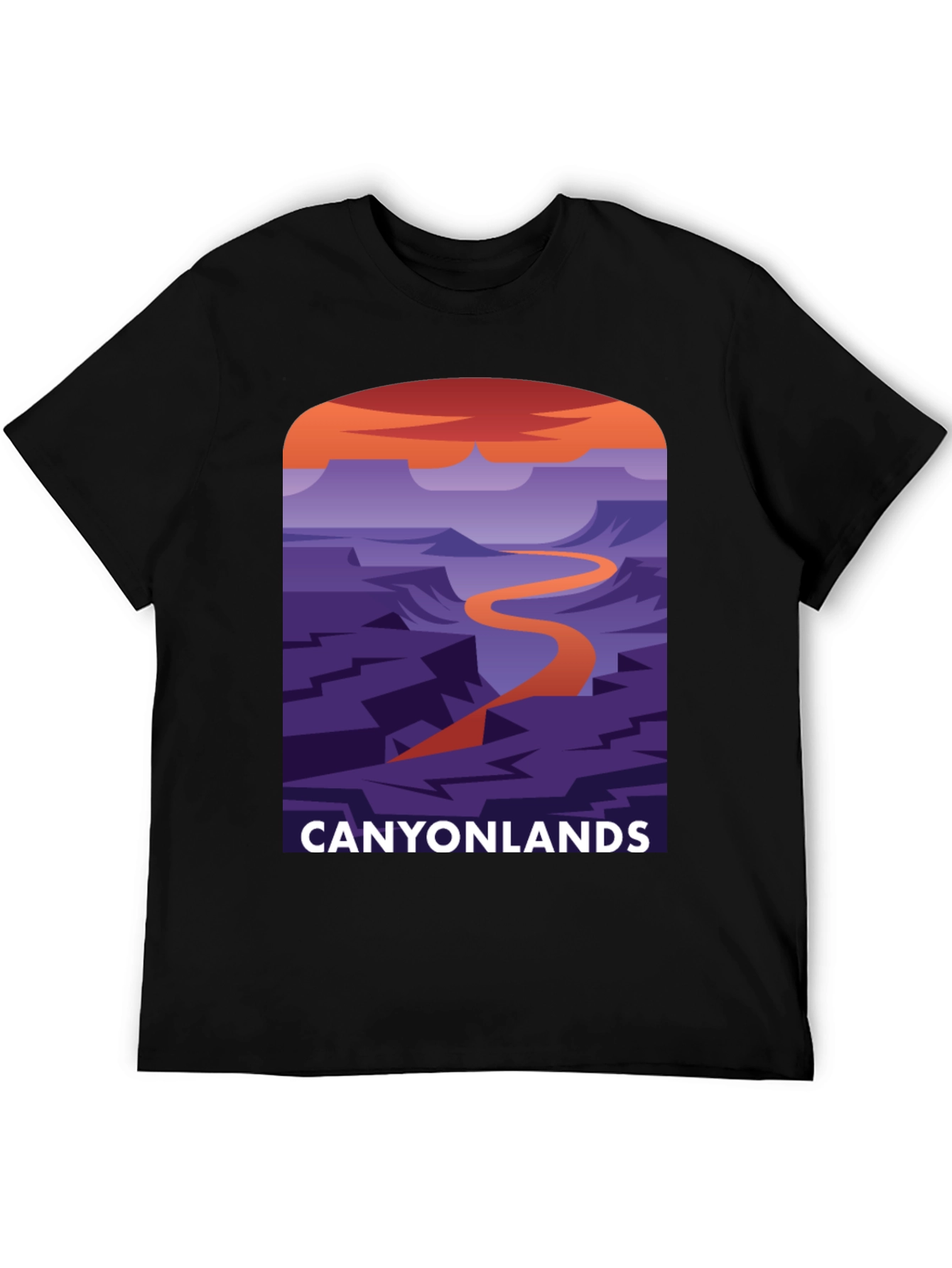 Canyonlands Graphic Tee - Black Cotton Blend