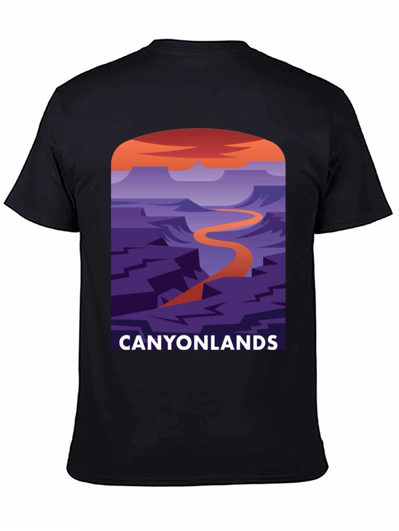 Canyonlands Graphic Tee - Black Cotton Blend