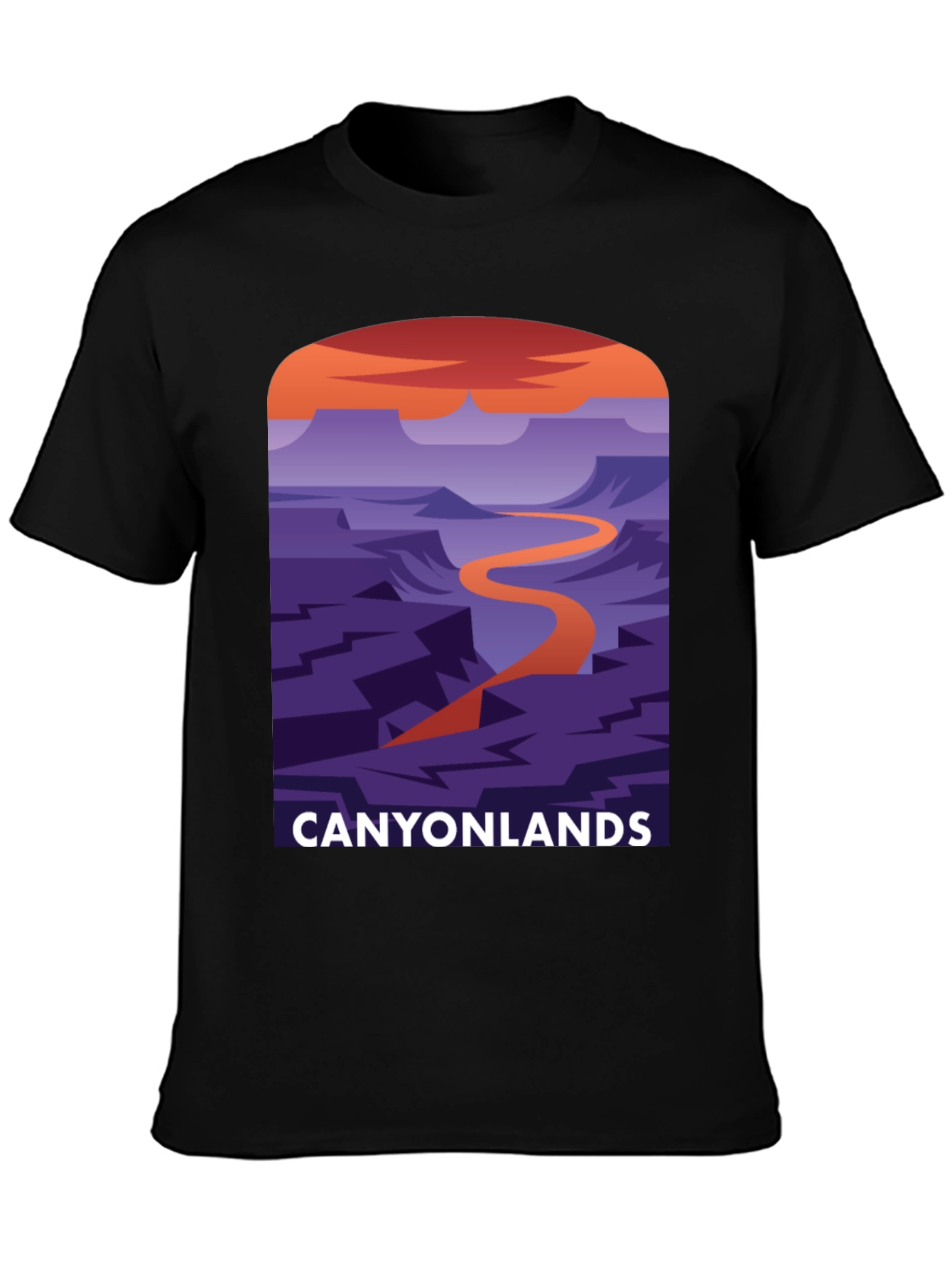 Canyonlands Graphic Tee - Black Cotton Blend