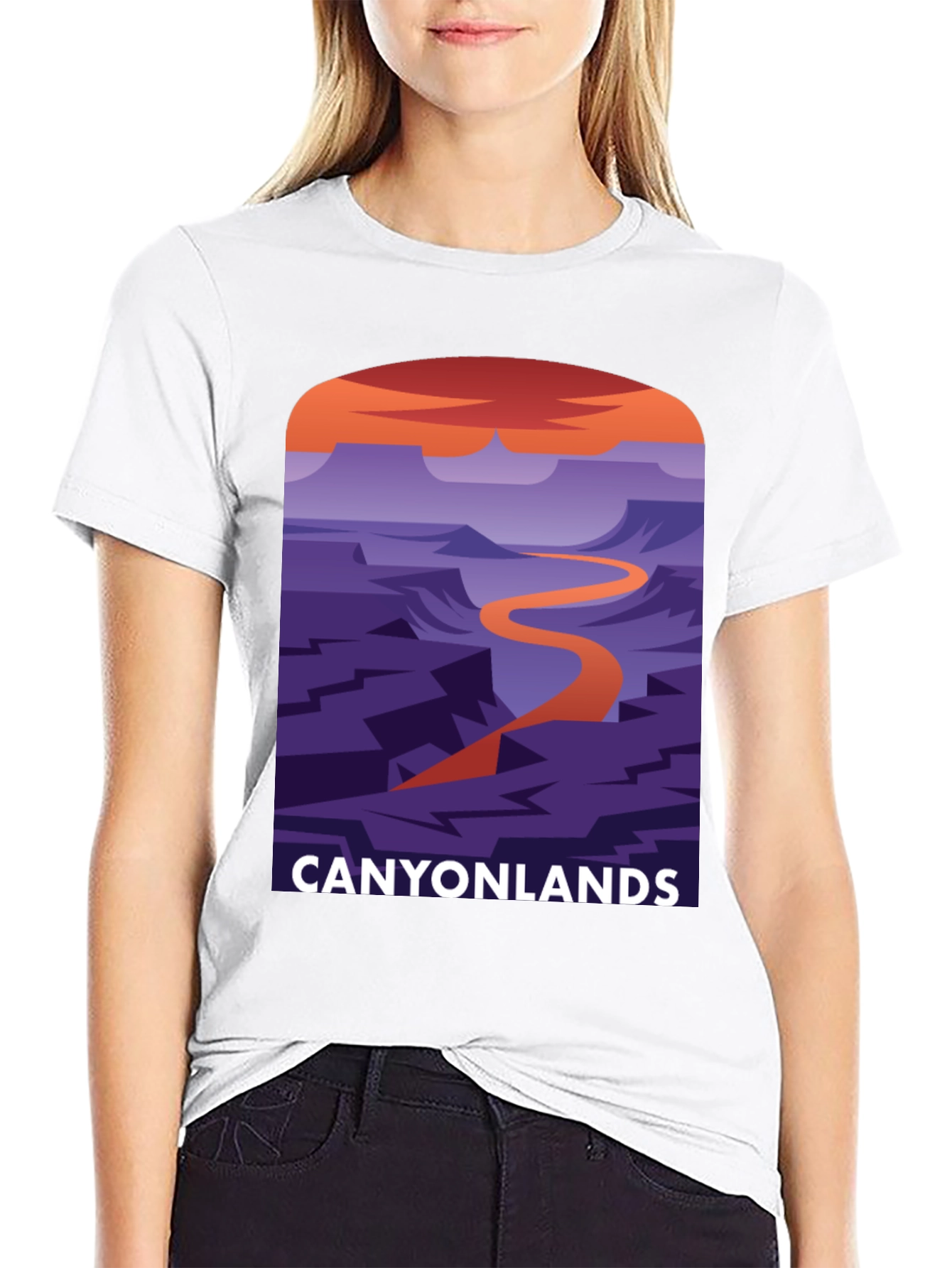 Canyonlands Graphic Tee - Black Cotton Blend