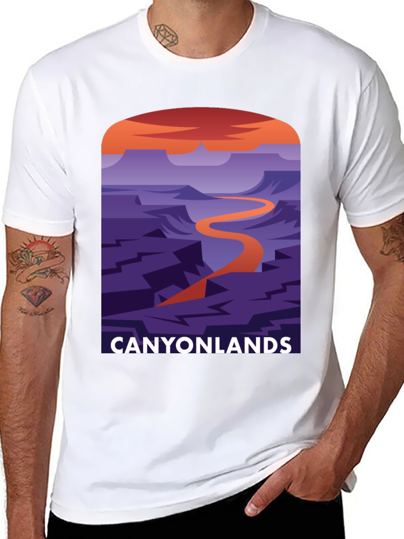 Canyonlands Graphic Tee - Black Cotton Blend