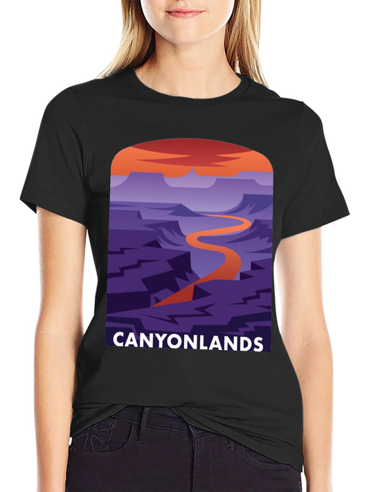 Canyonlands Graphic Tee - Black Cotton Blend