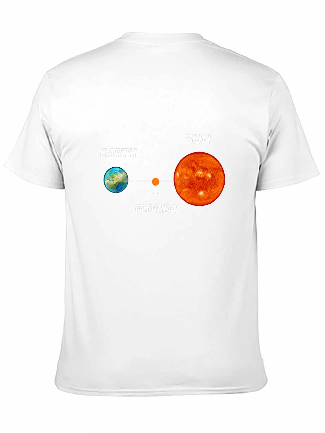 Earth Florida Sun Graphic Black T-Shirt