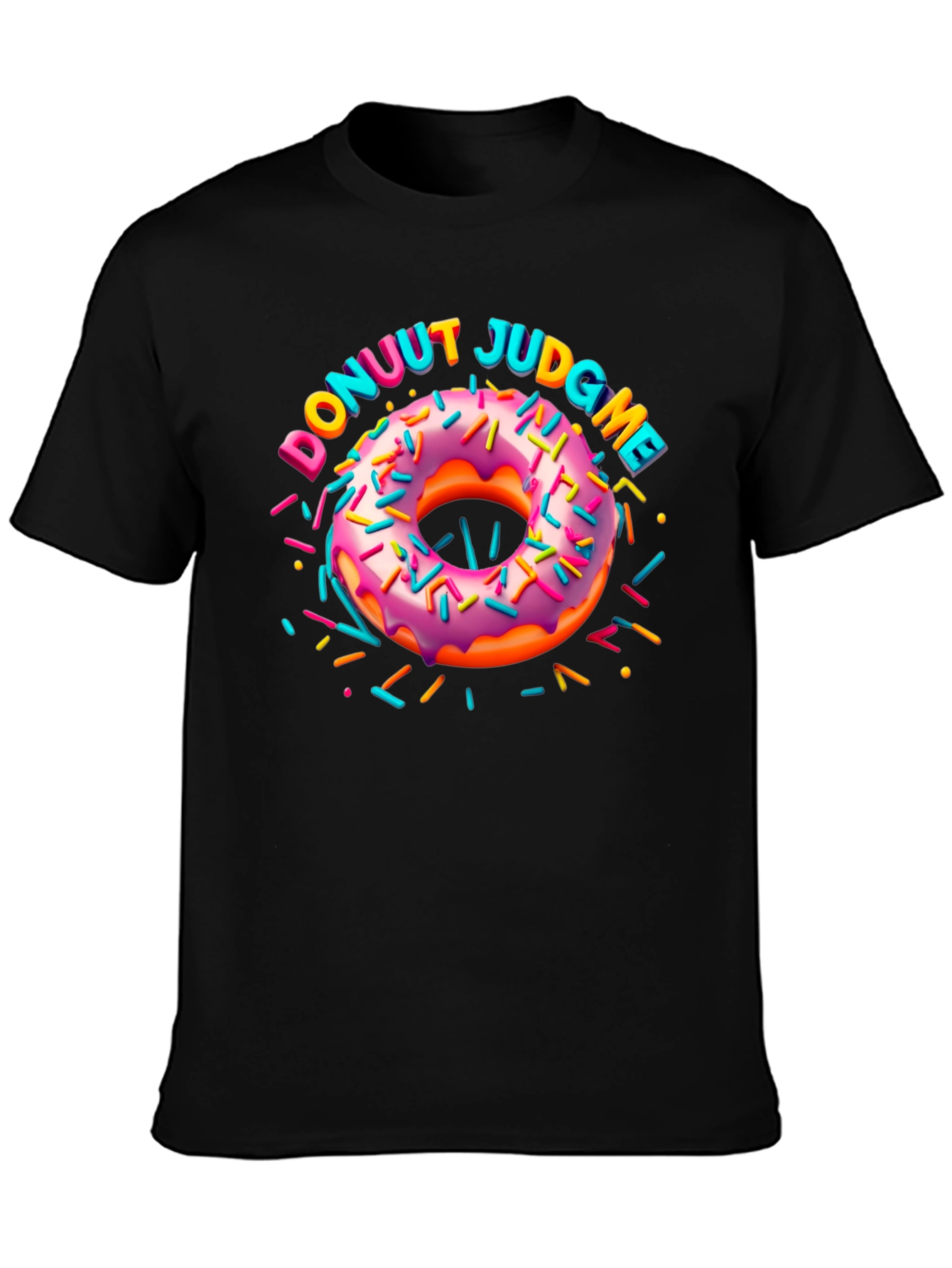 Donuut Judge Me Novelty Graphic T-Shirt