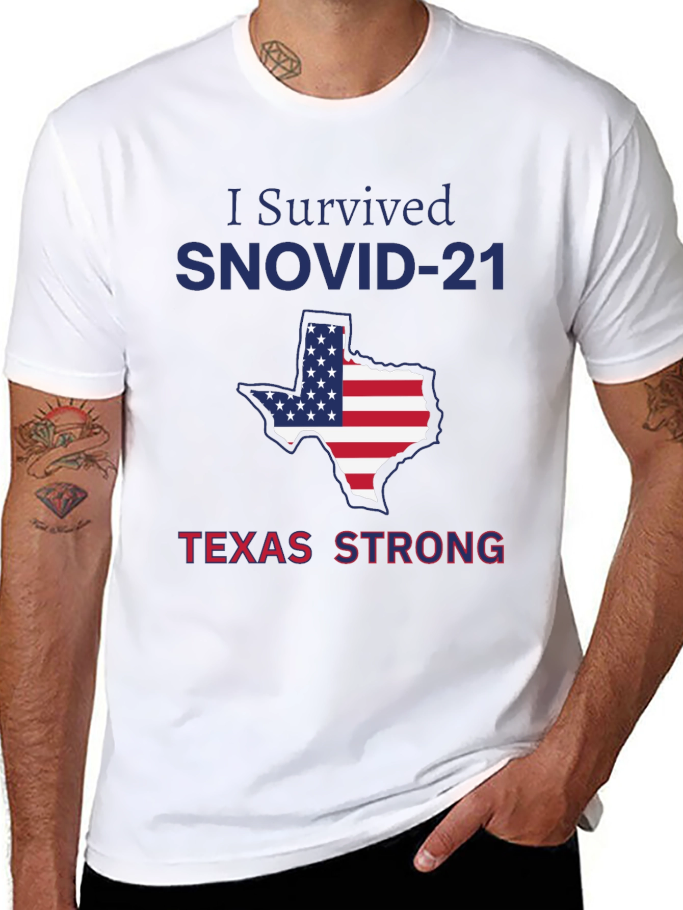 I Survived SNOVID-21 Texas Strong T-Shirt