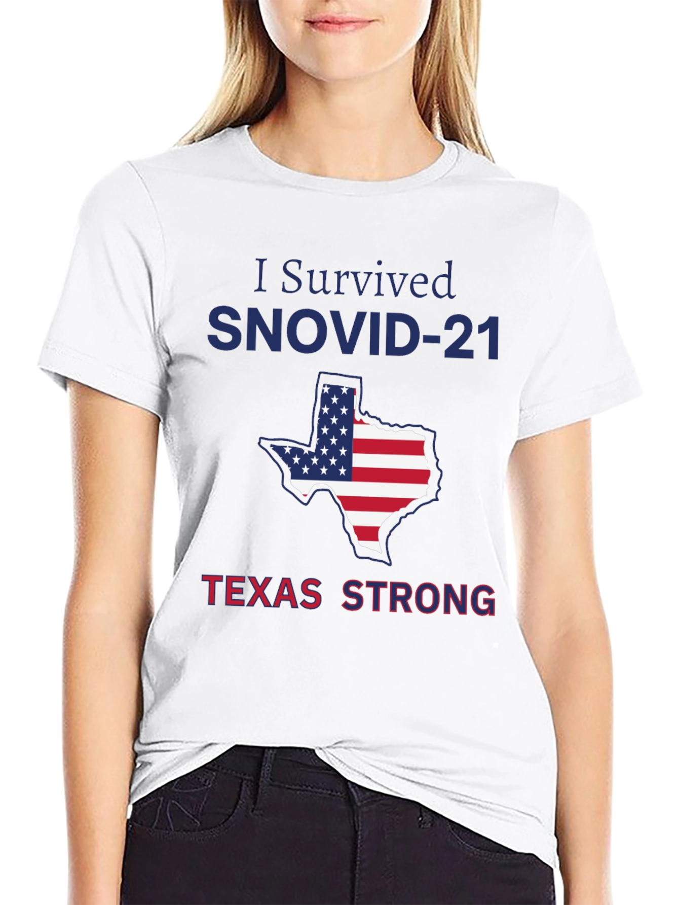 I Survived SNOVID-21 Texas Strong T-Shirt