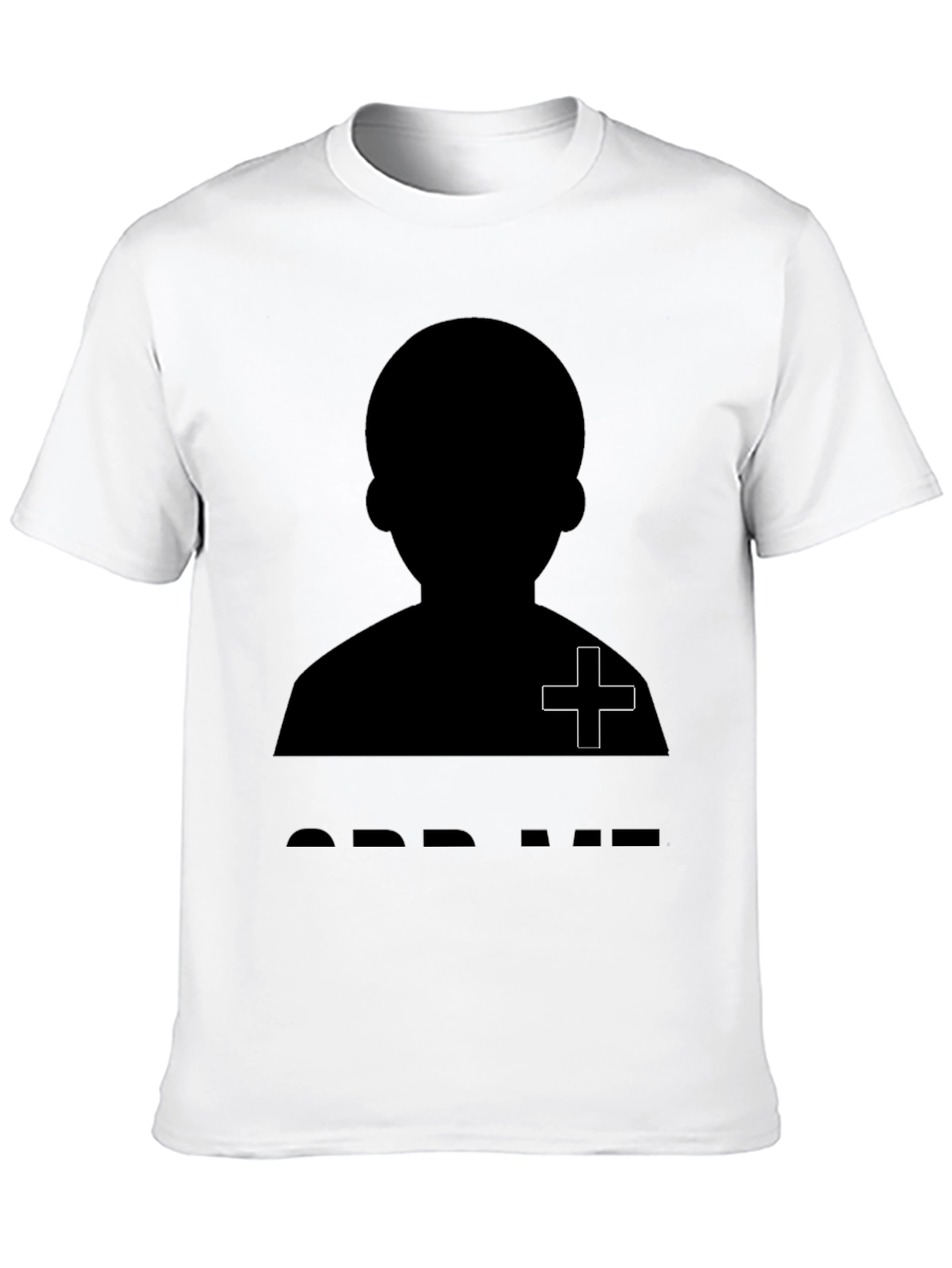 Silhouette Graphic Tee - Black Crew Neck T-Shirt