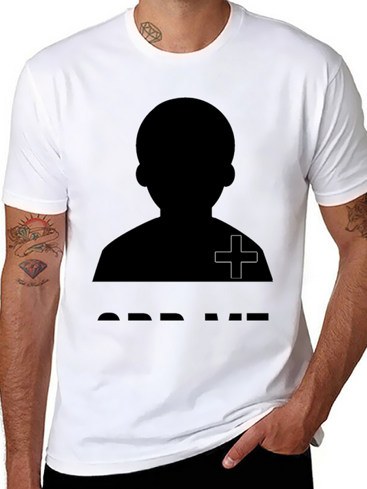 Silhouette Graphic Tee - Black Crew Neck T-Shirt