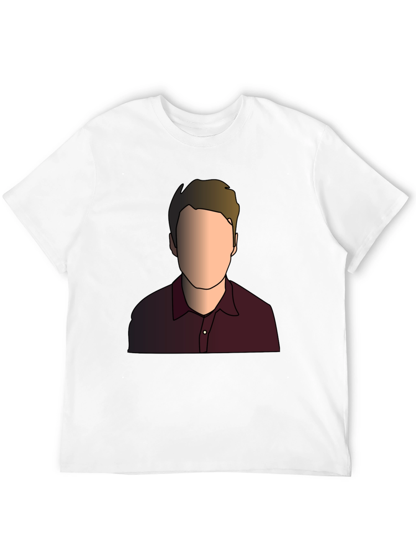 Illustrated Faceless Portrait T-Shirt