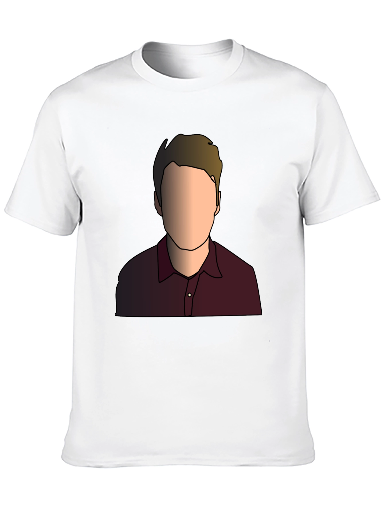 Illustrated Faceless Portrait T-Shirt