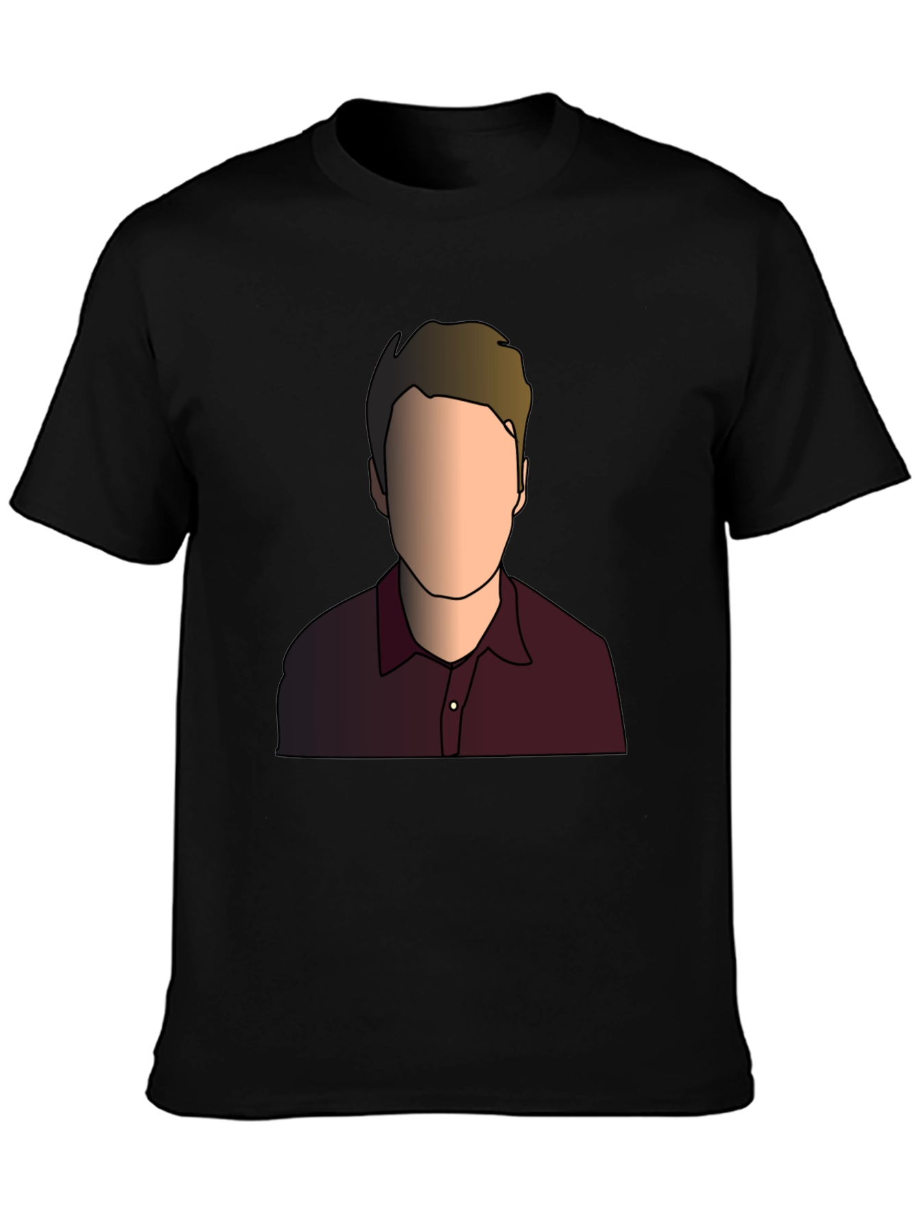 Illustrated Faceless Portrait T-Shirt