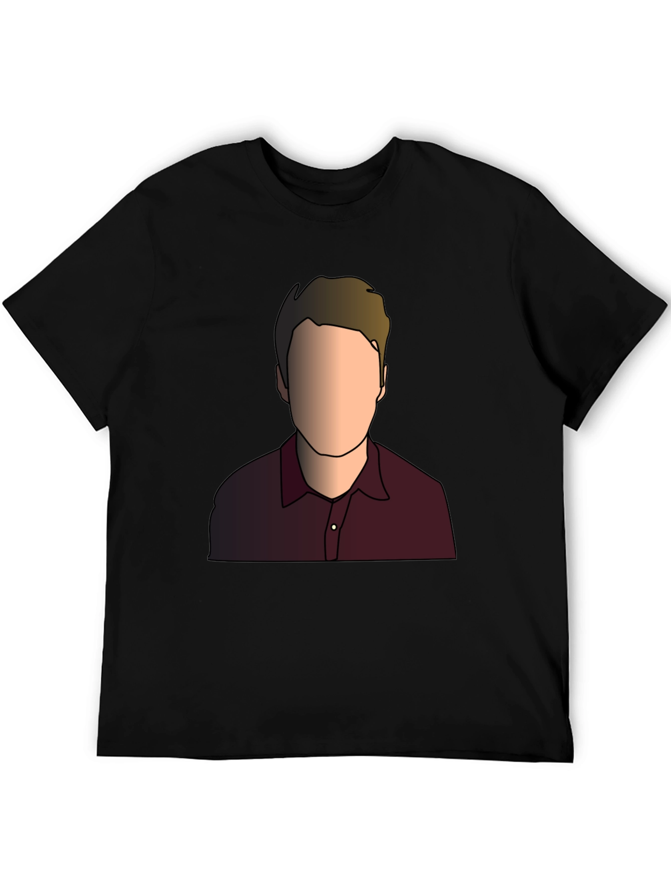 Illustrated Faceless Portrait T-Shirt