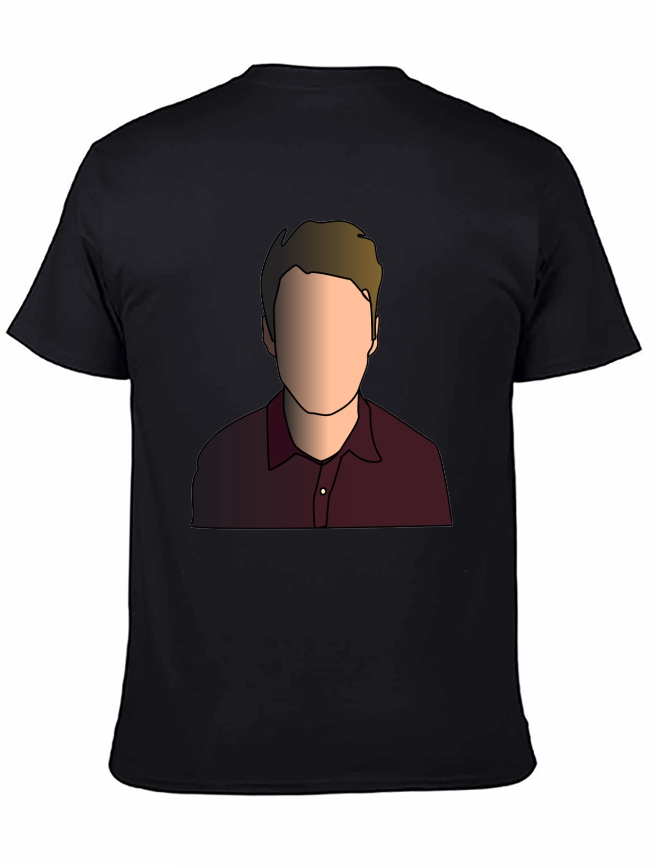 Illustrated Faceless Portrait T-Shirt