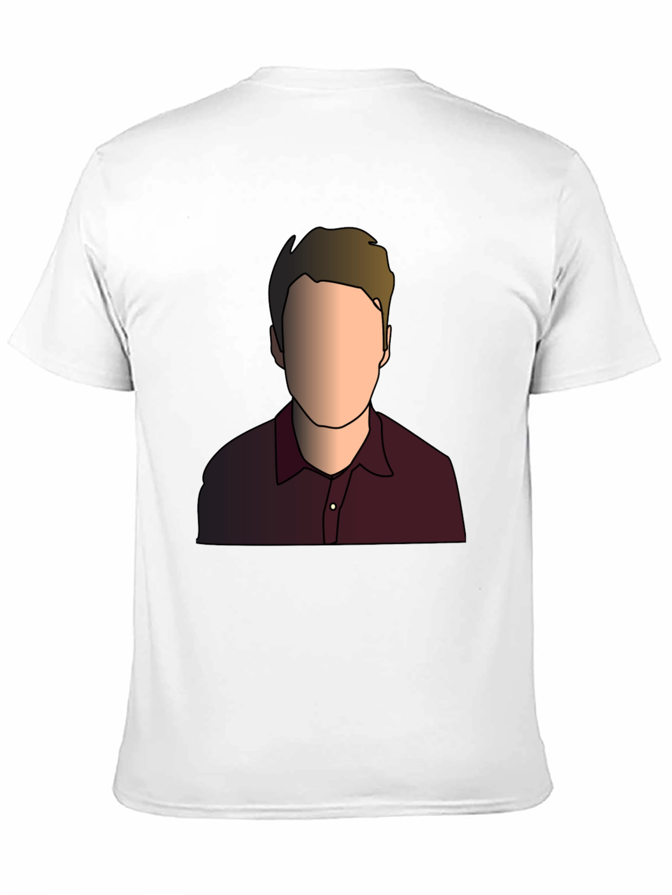 Illustrated Faceless Portrait T-Shirt