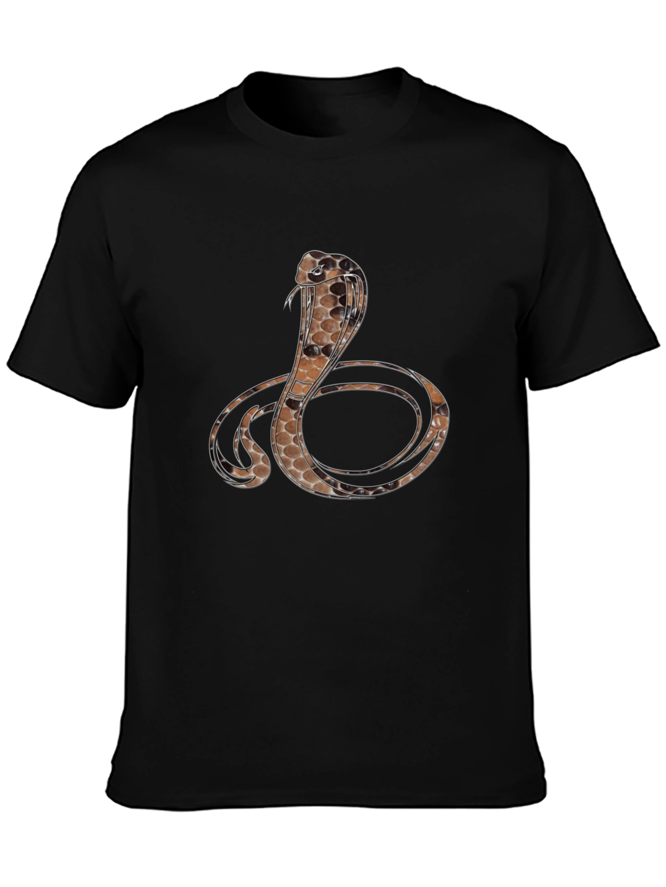 Cobra Graphic Print T-Shirt - Mens Black Tee
