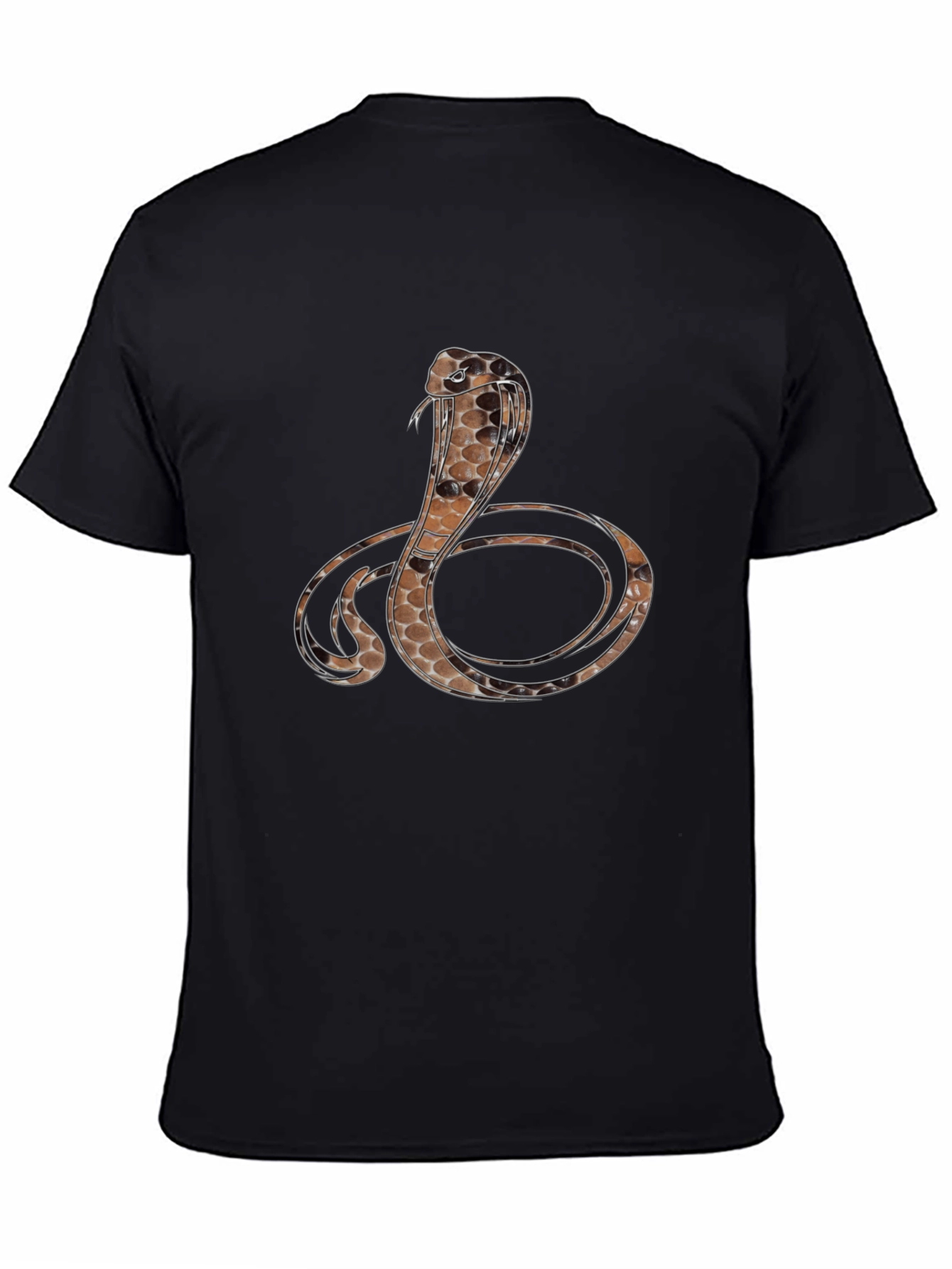 Cobra Graphic Print T-Shirt - Mens Black Tee