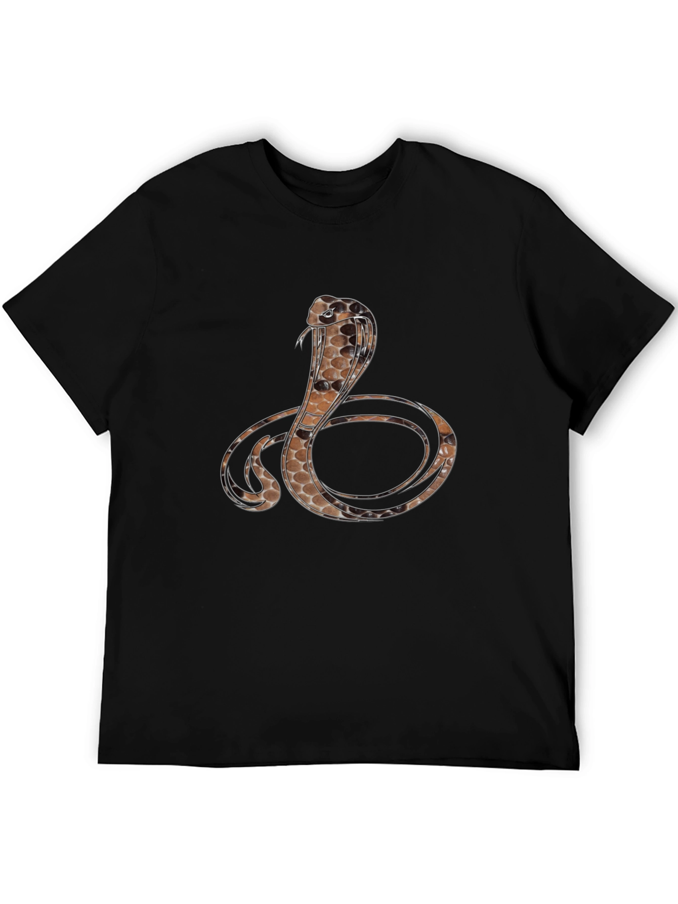 Cobra Graphic Print T-Shirt - Mens Black Tee