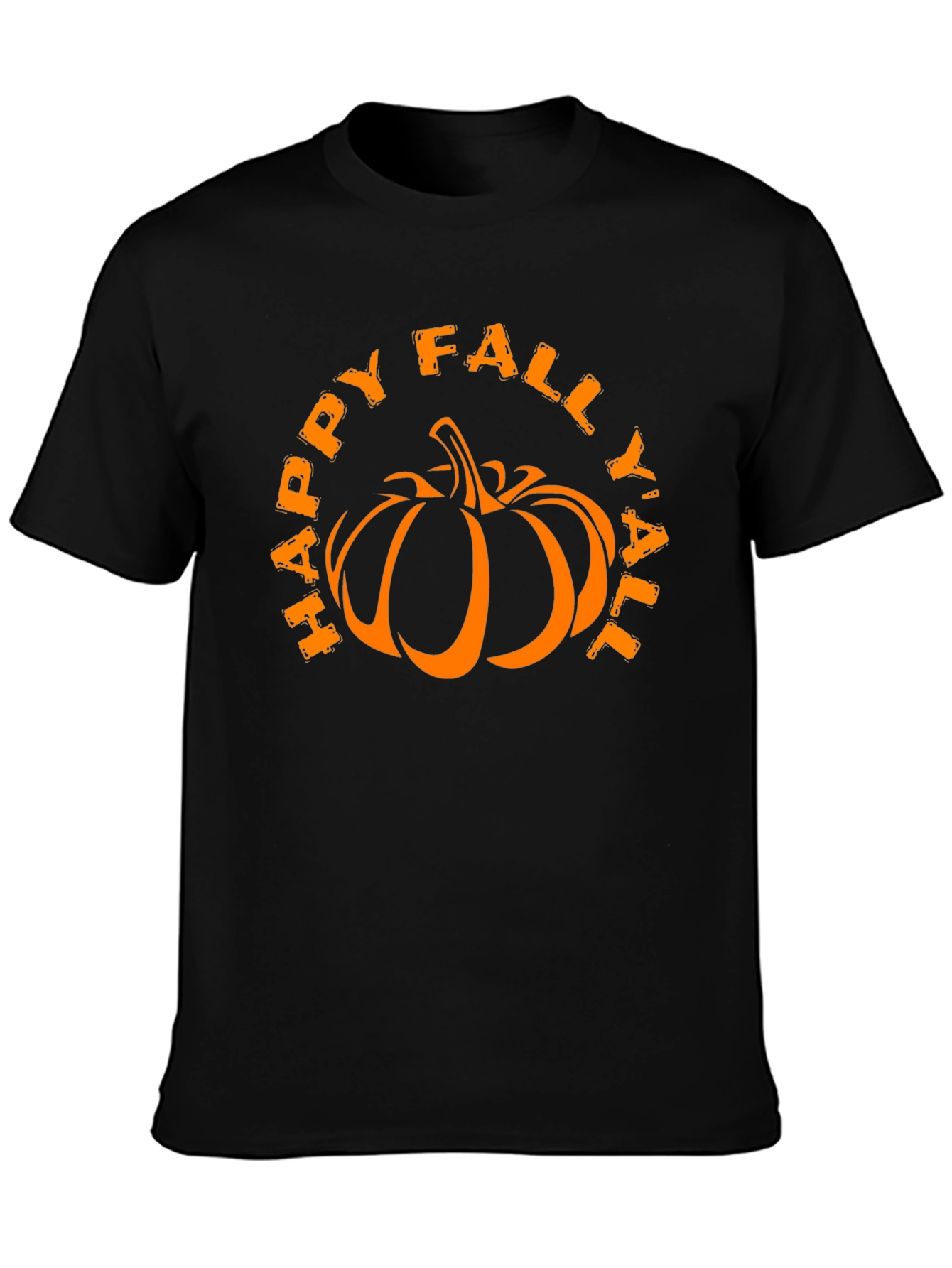Happy Fall Yall Pumpkin Graphic T-Shirt