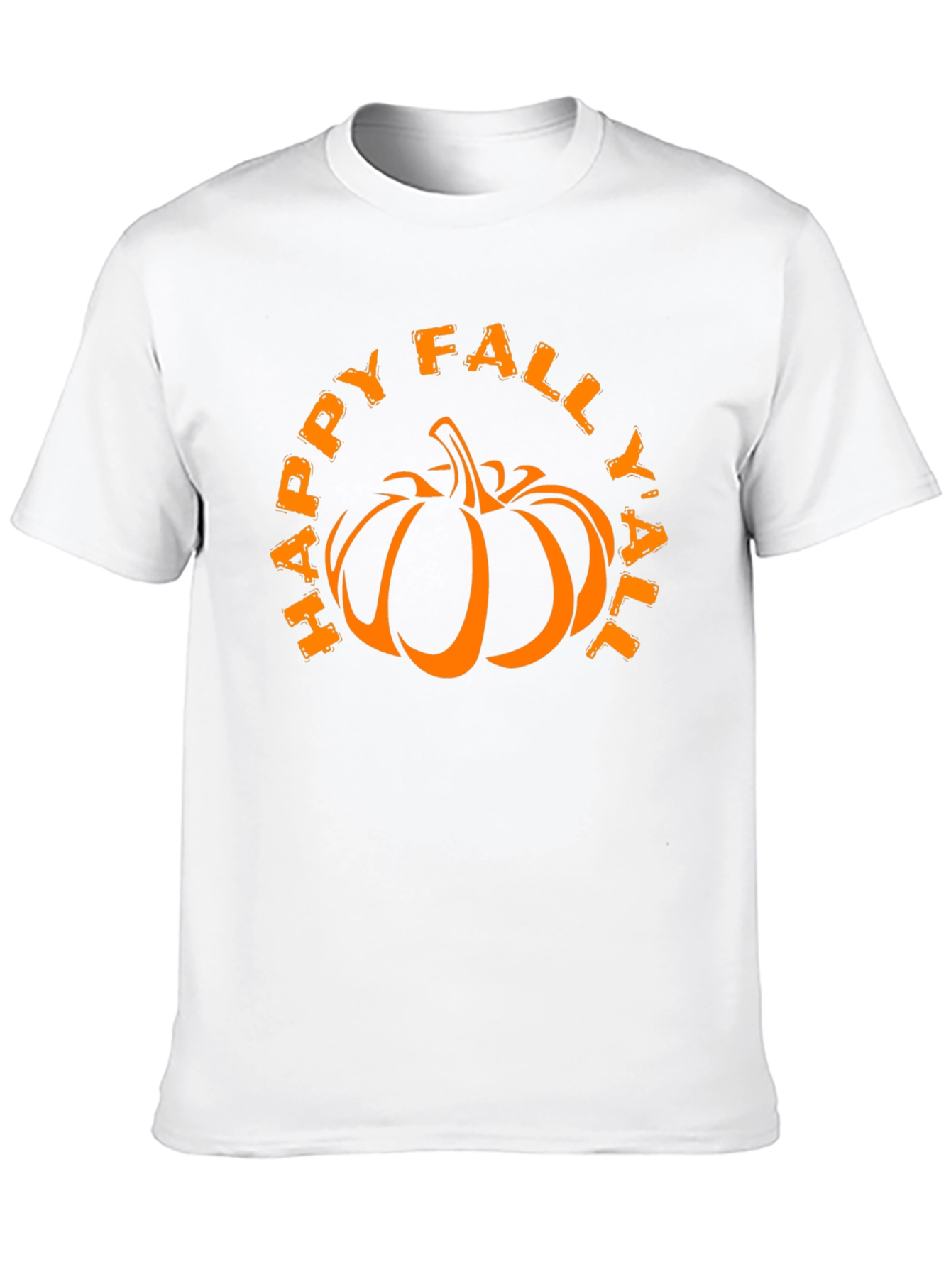Happy Fall Yall Pumpkin Graphic T-Shirt