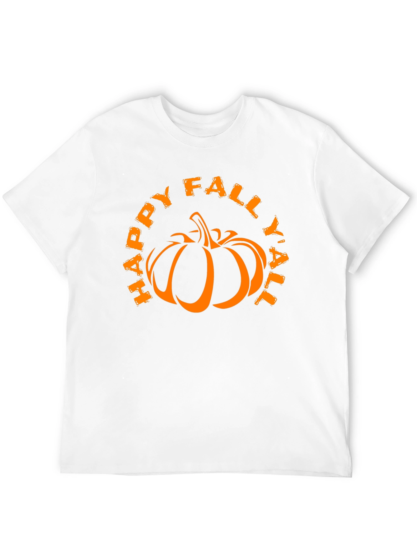 Happy Fall Yall Pumpkin Graphic T-Shirt