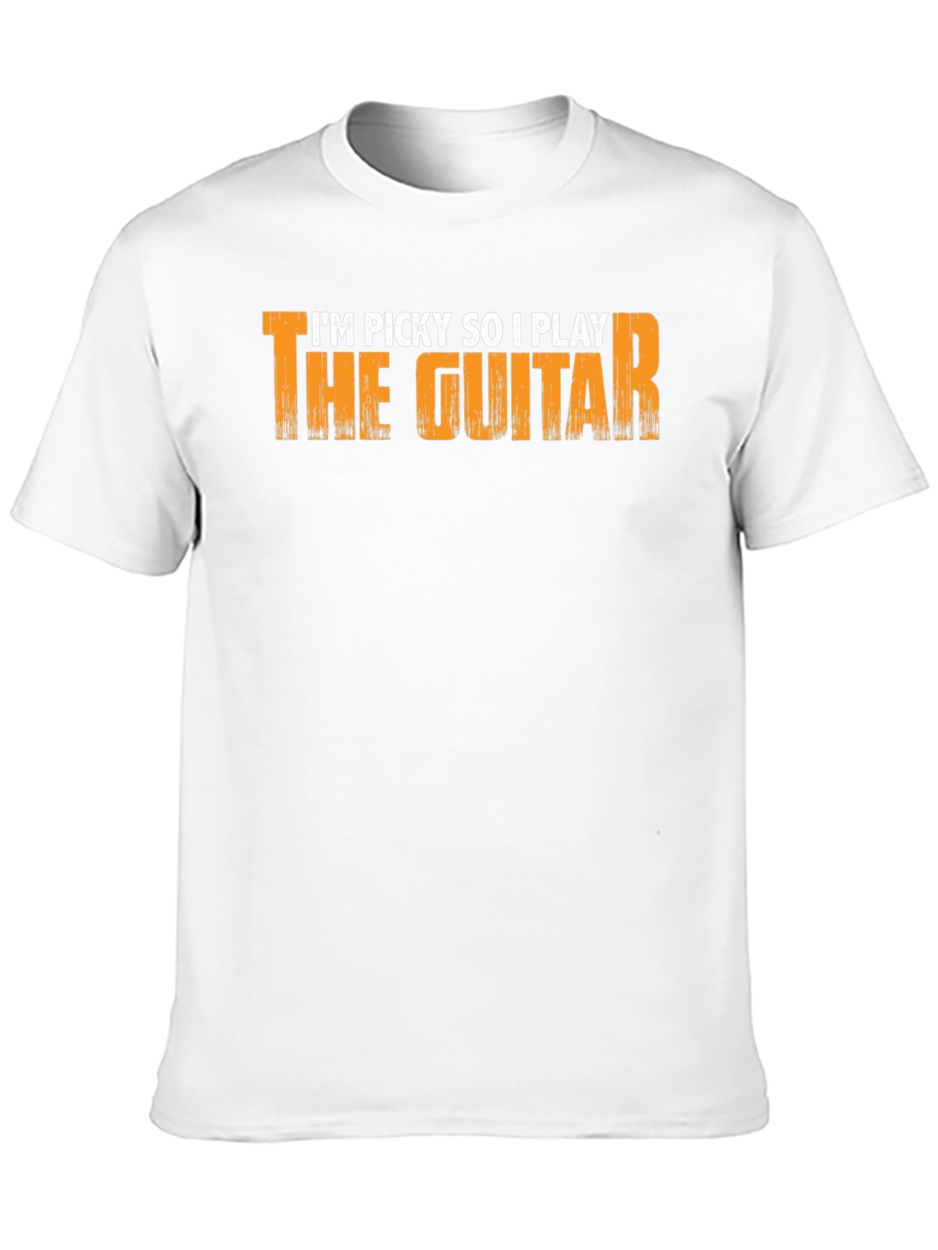 Picky Guitar Player Graphic Tee - Black Cotton T-Shirt