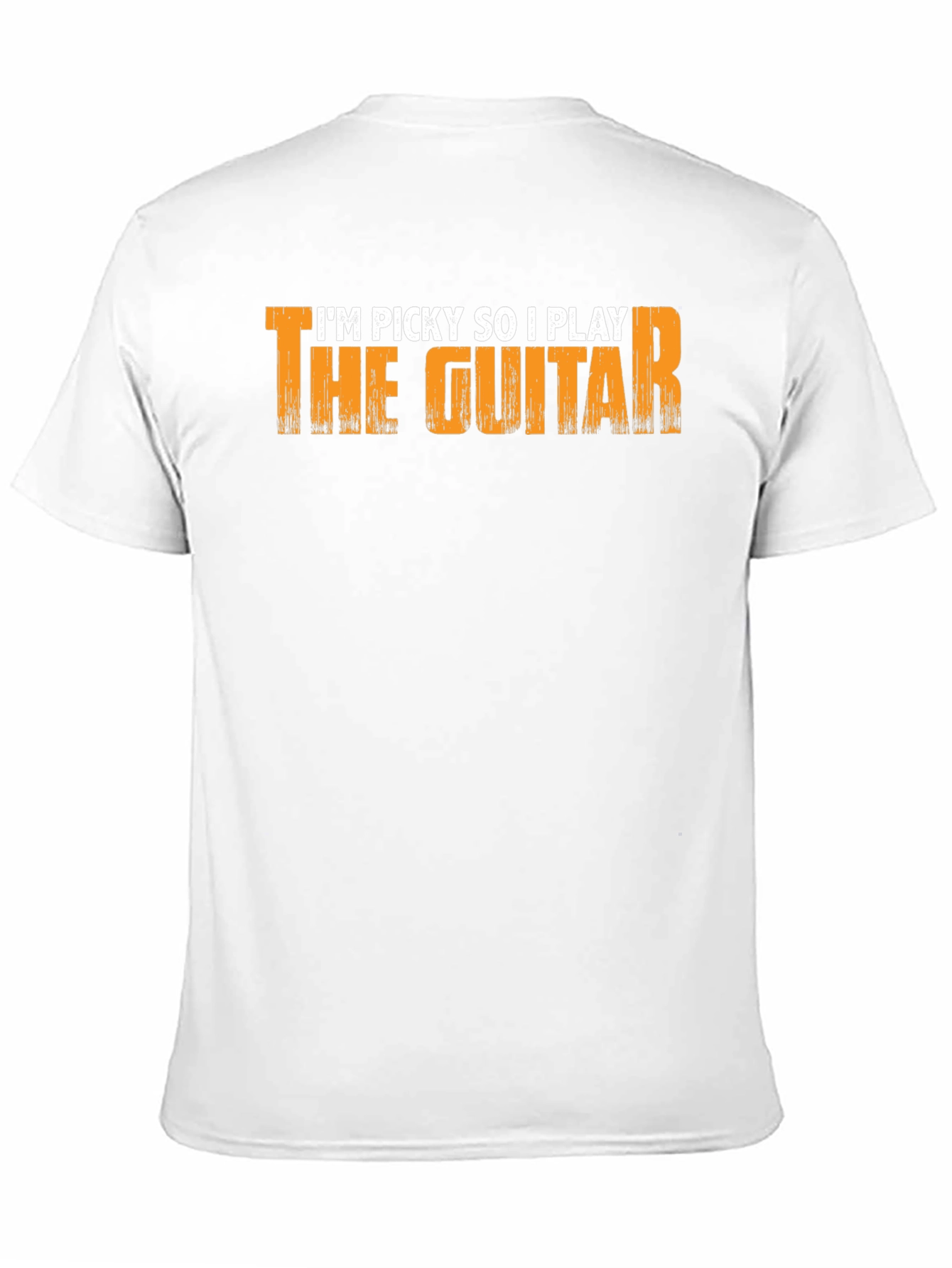 Picky Guitar Player Graphic Tee - Black Cotton T-Shirt