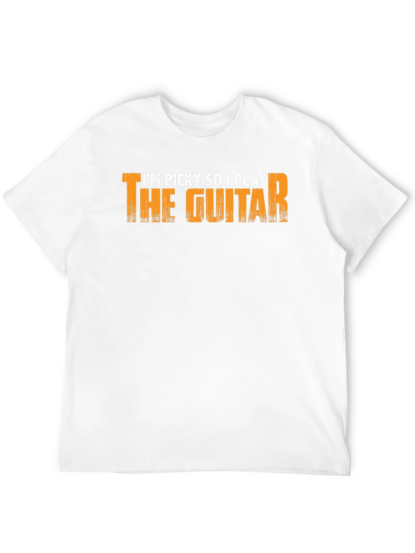 Picky Guitar Player Graphic Tee - Black Cotton T-Shirt