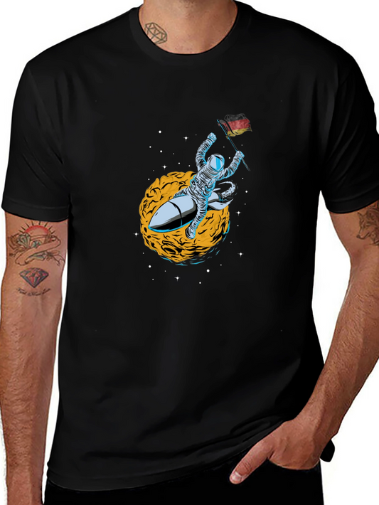 Astronaut Rocket Ride T-Shirt - Space Adventure Tee