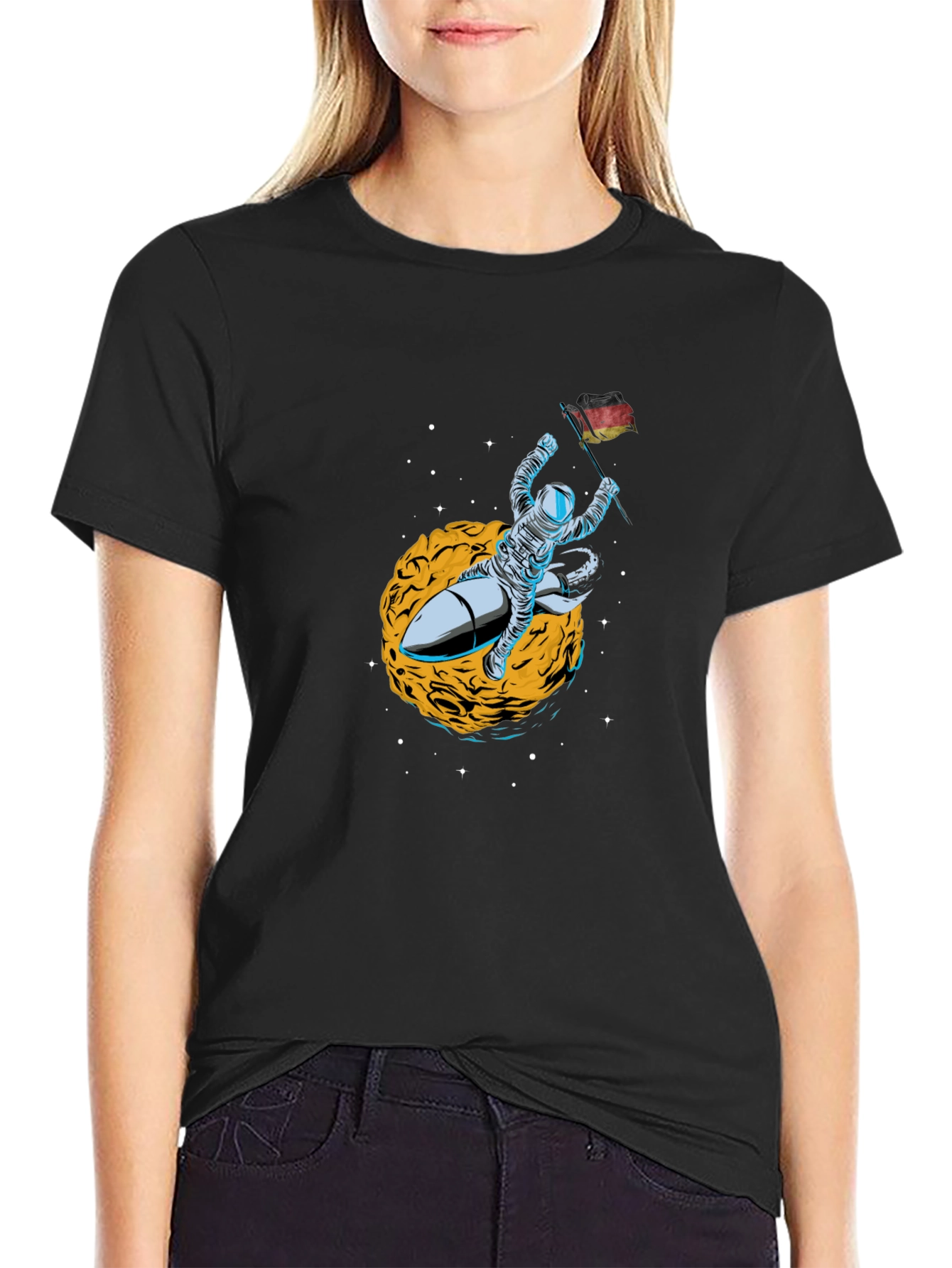 Astronaut Rocket Ride T-Shirt - Space Adventure Tee