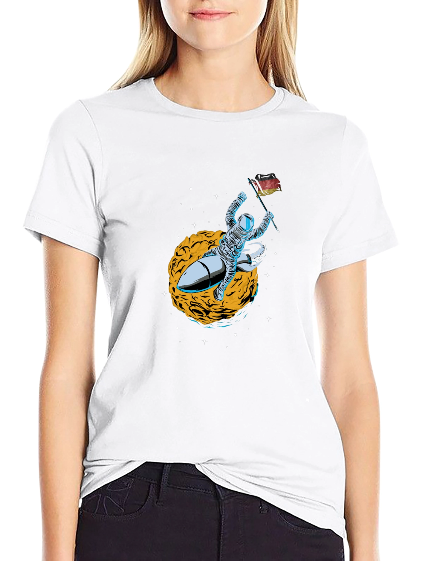 Astronaut Rocket Ride T-Shirt - Space Adventure Tee