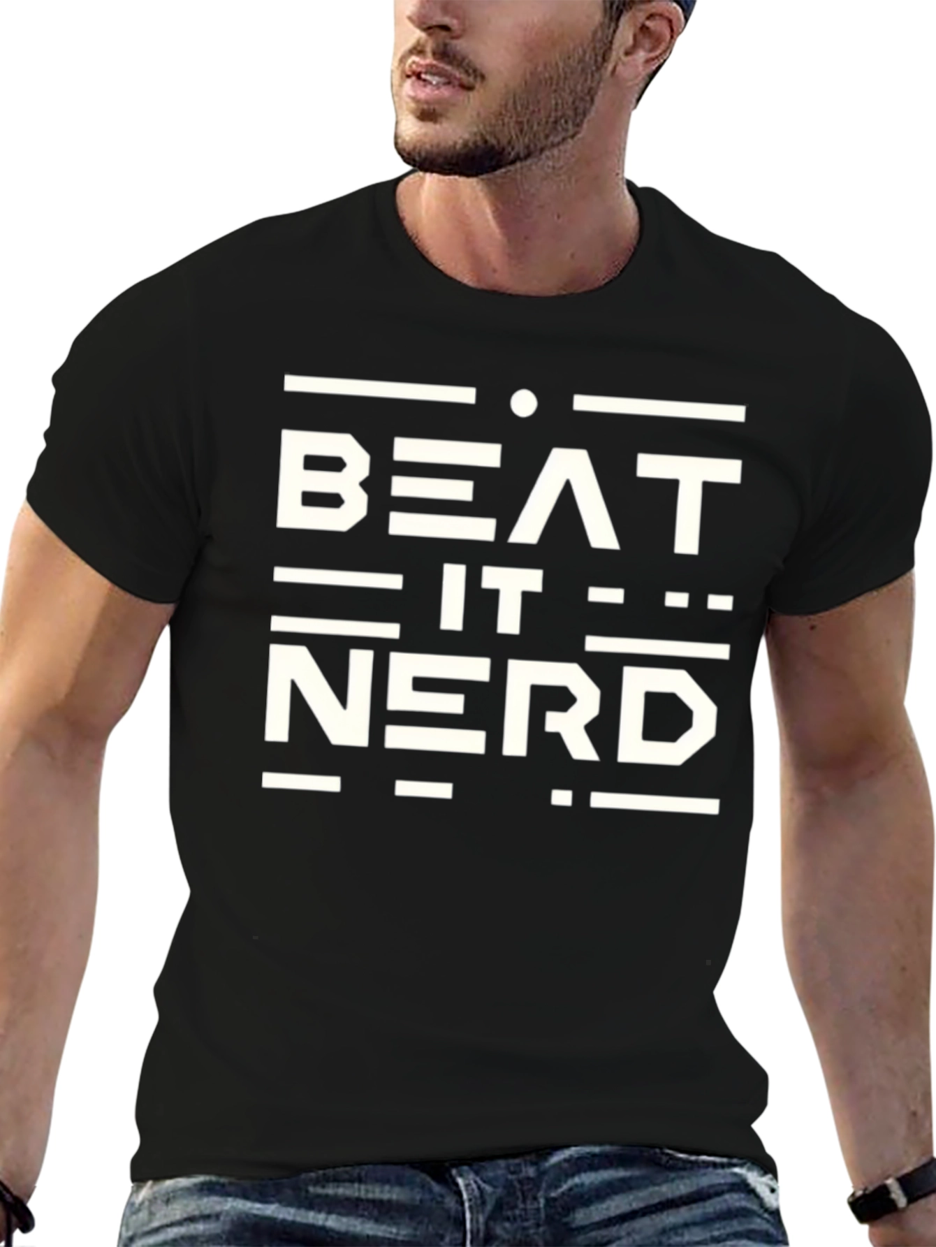 Beat It Nerd T-Shirt - Cool Graphic Tee