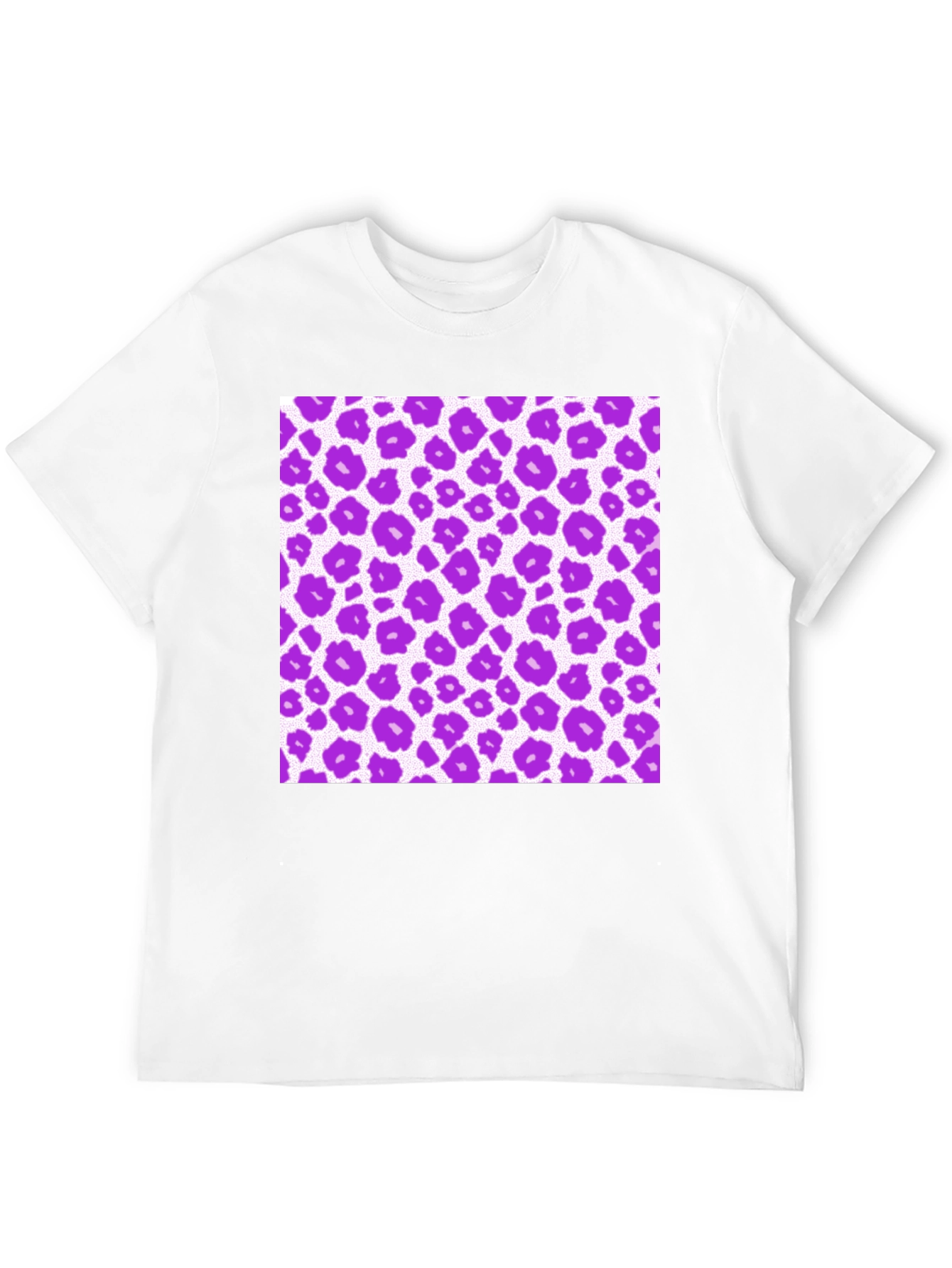 Purple Leopard Print Tee - Stylish & Unique Design