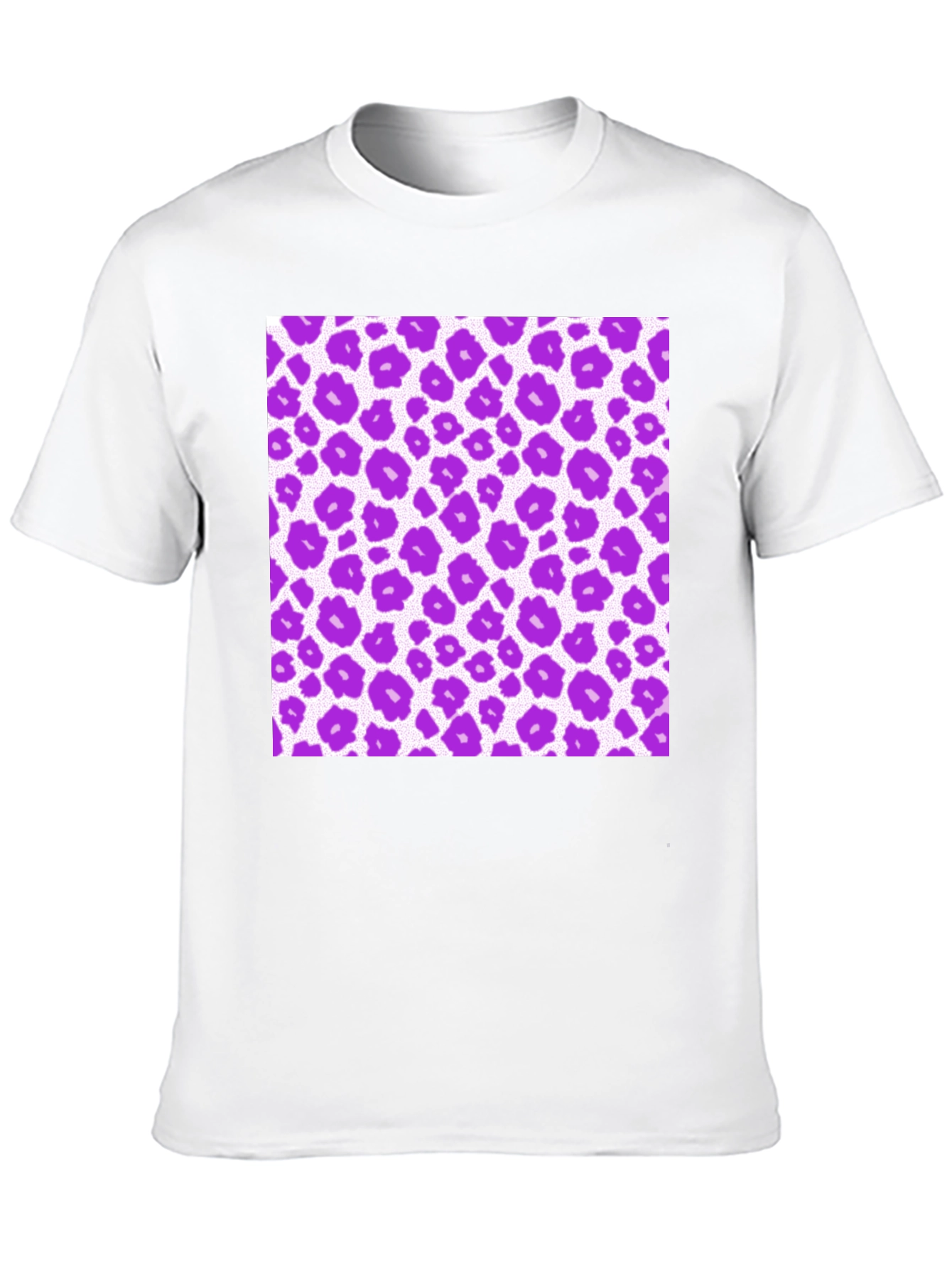 Purple Leopard Print Tee - Stylish & Unique Design