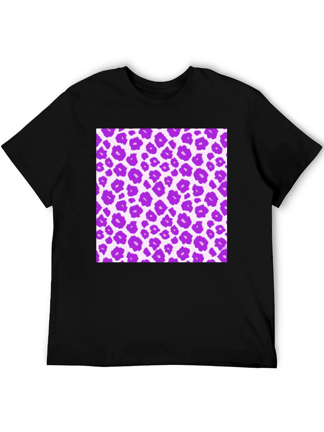 Purple Leopard Print Tee - Stylish & Unique Design