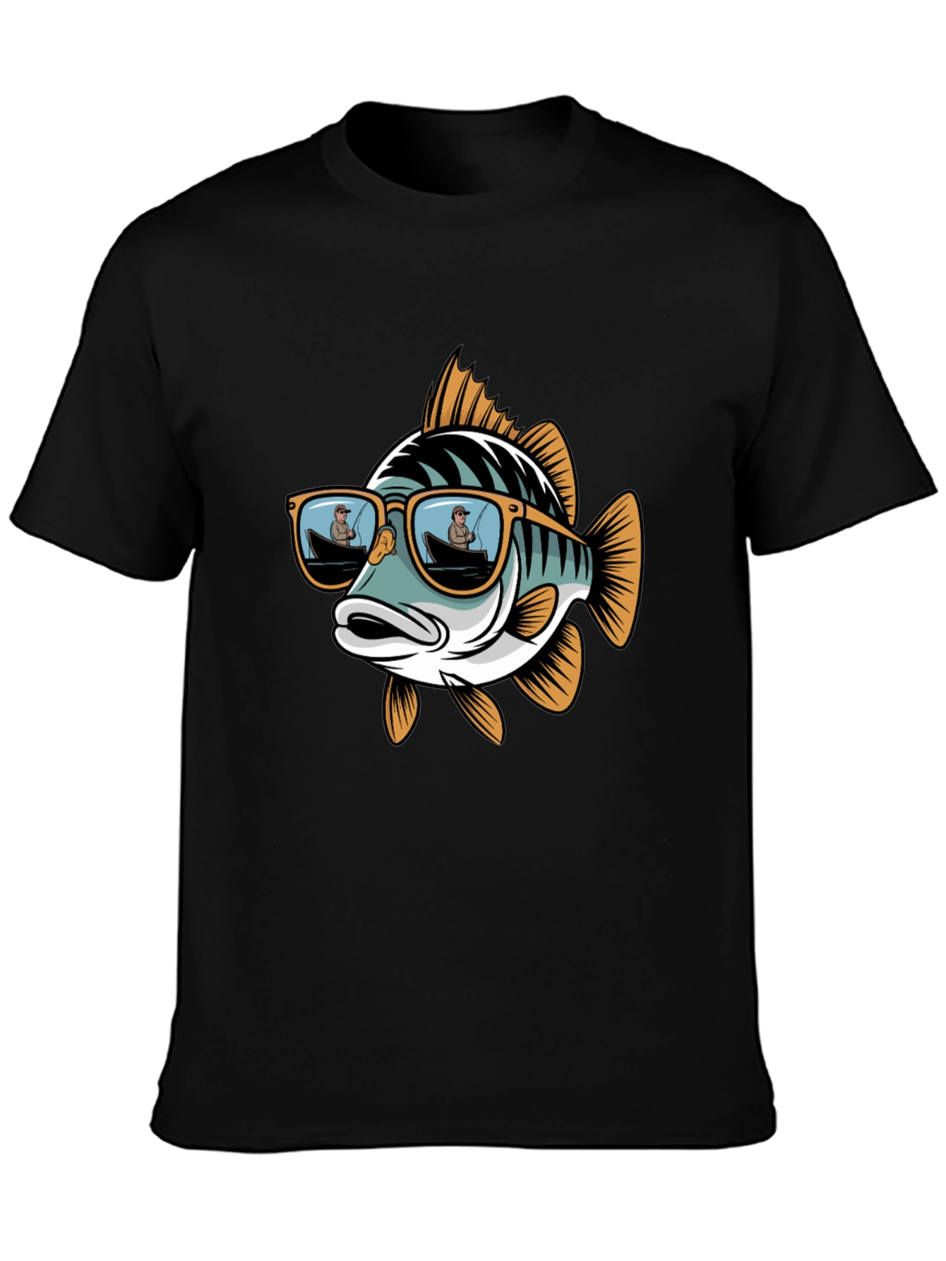 Cool Fish Graphic Tee - Angler Sunglasses Design
