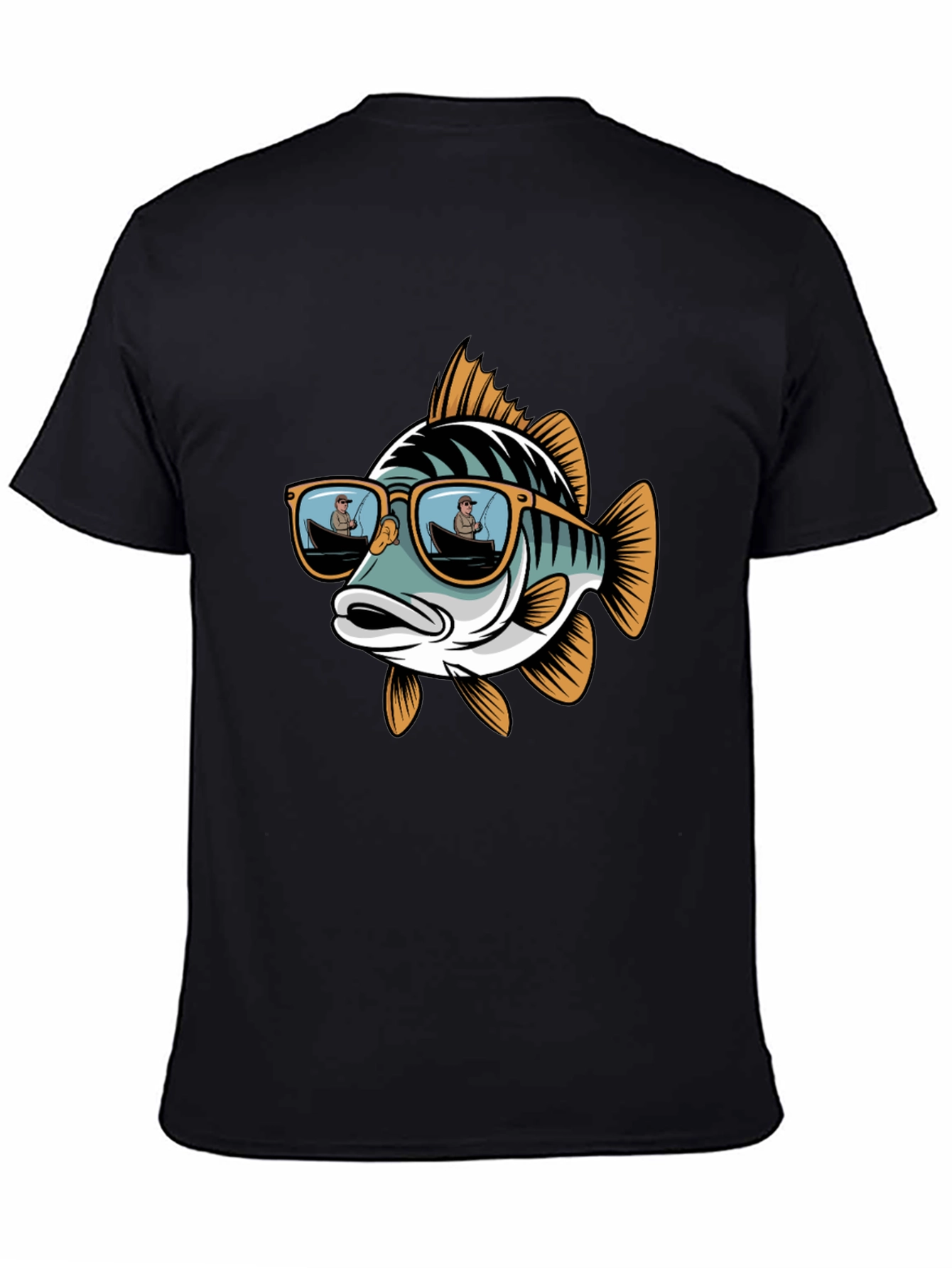 Cool Fish Graphic Tee - Angler Sunglasses Design