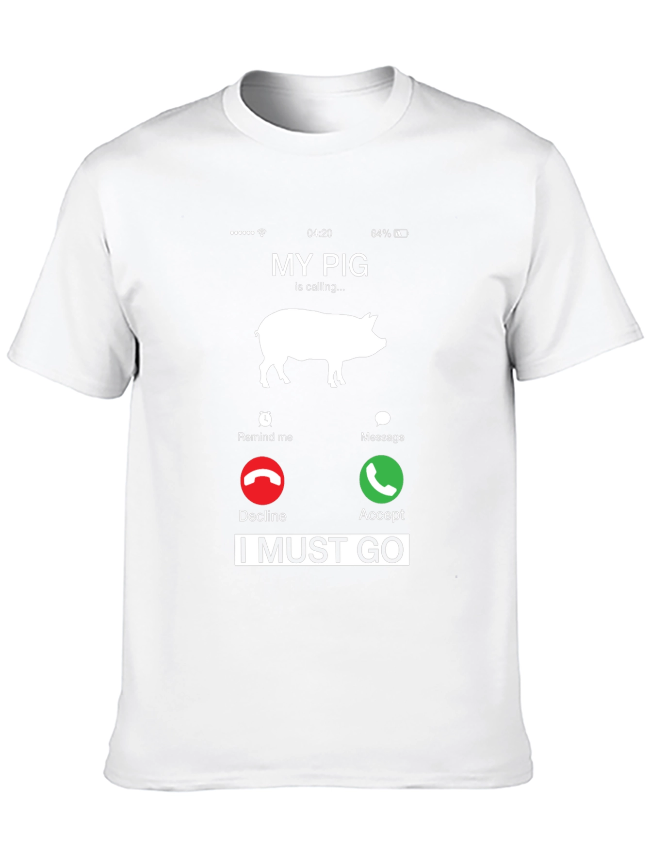 My Pig Is Calling T-Shirt Funny Animal Lover Tee