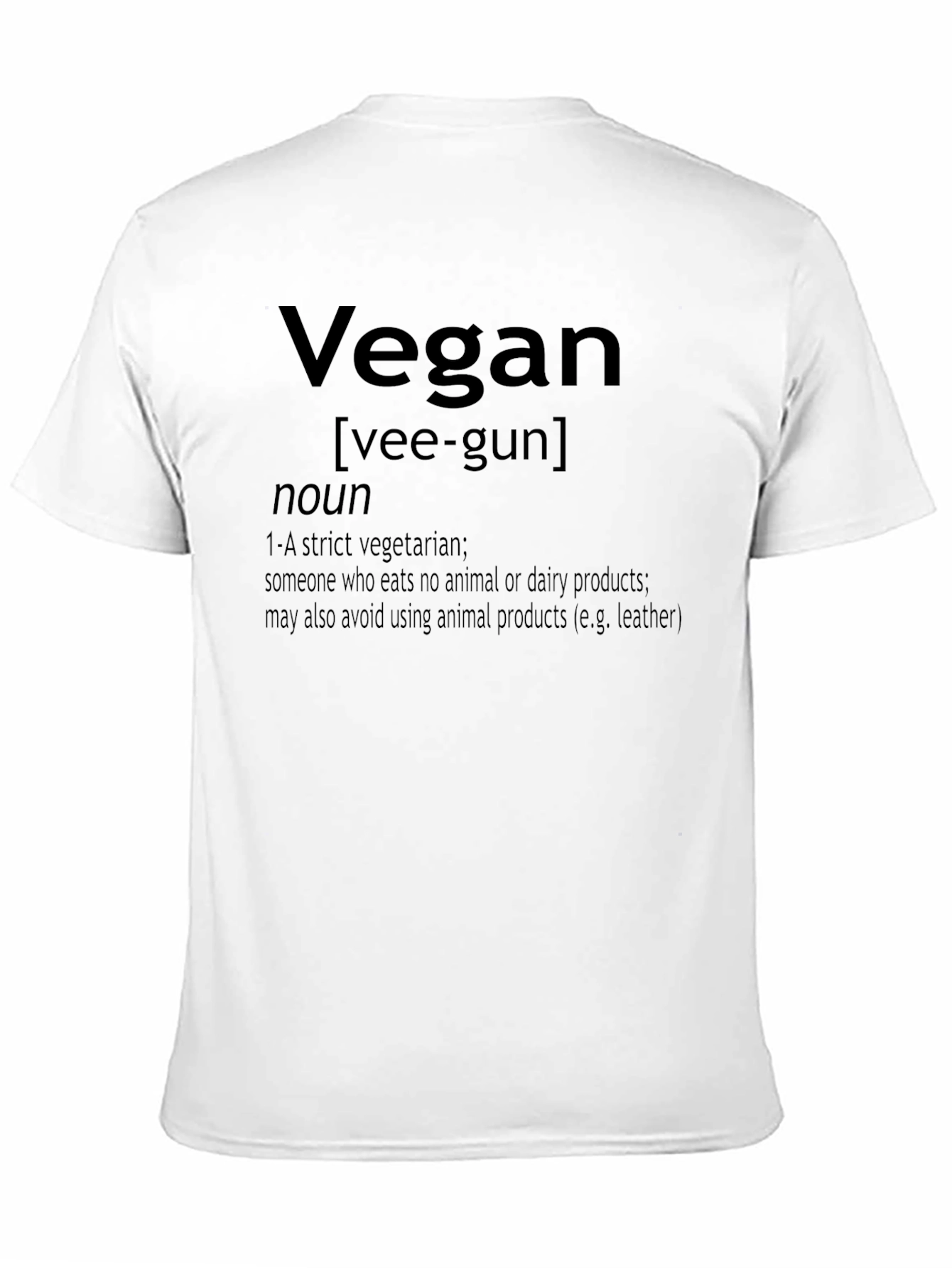 Vegan Definition Black T-Shirt
