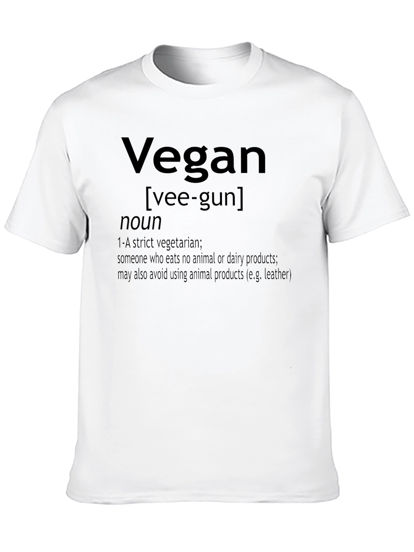 Vegan Definition Black T-Shirt