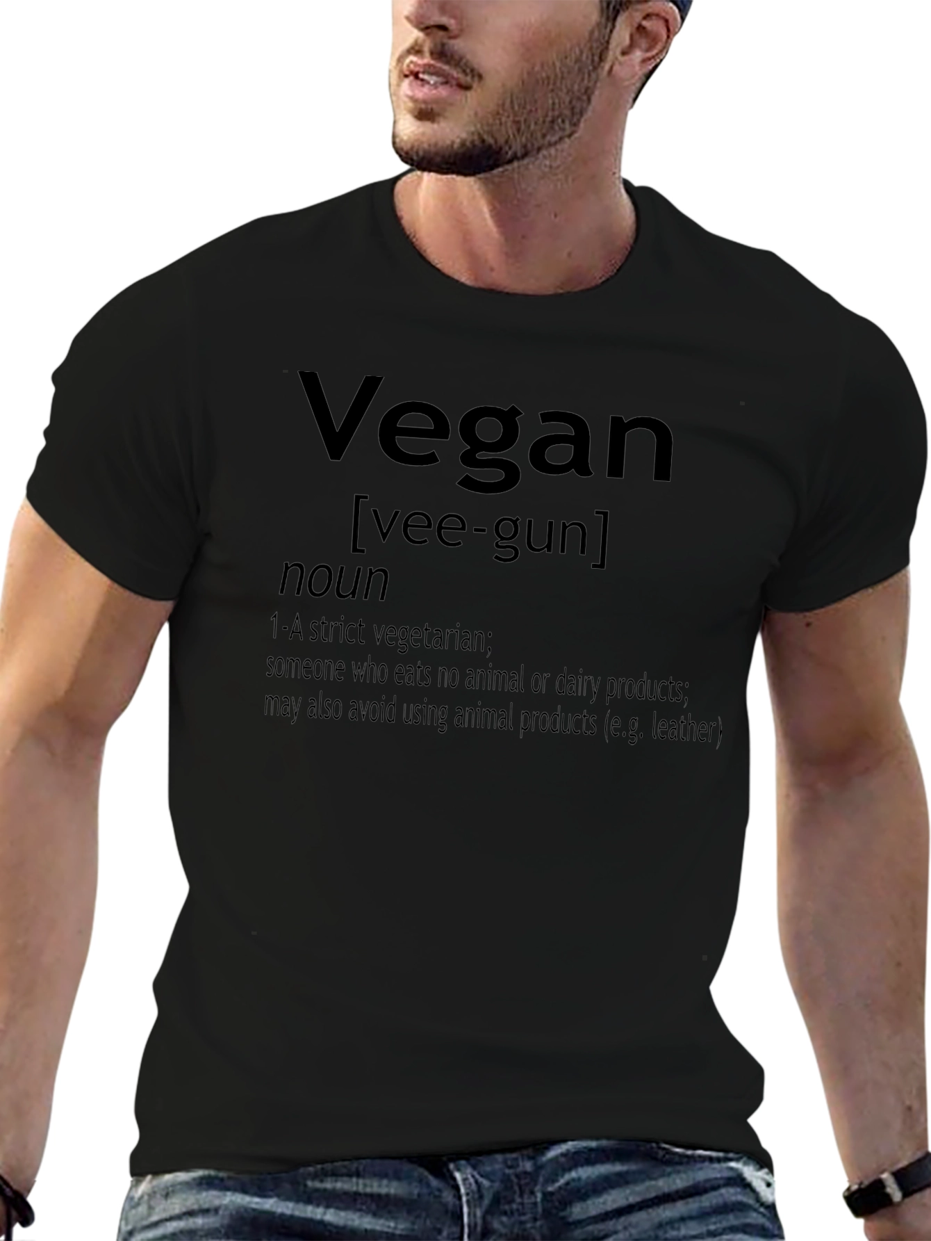 Vegan Definition Black T-Shirt