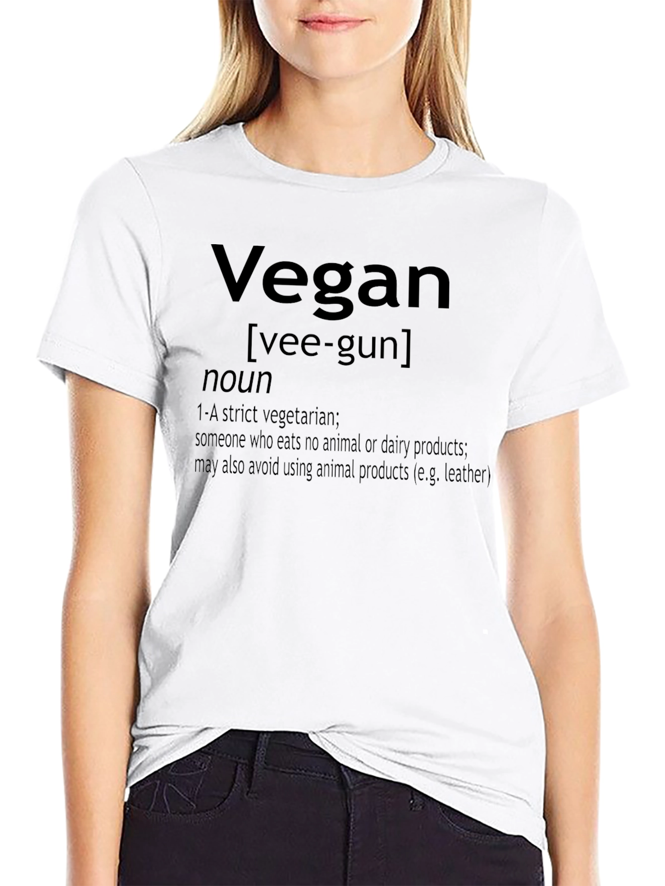 Vegan Definition Black T-Shirt