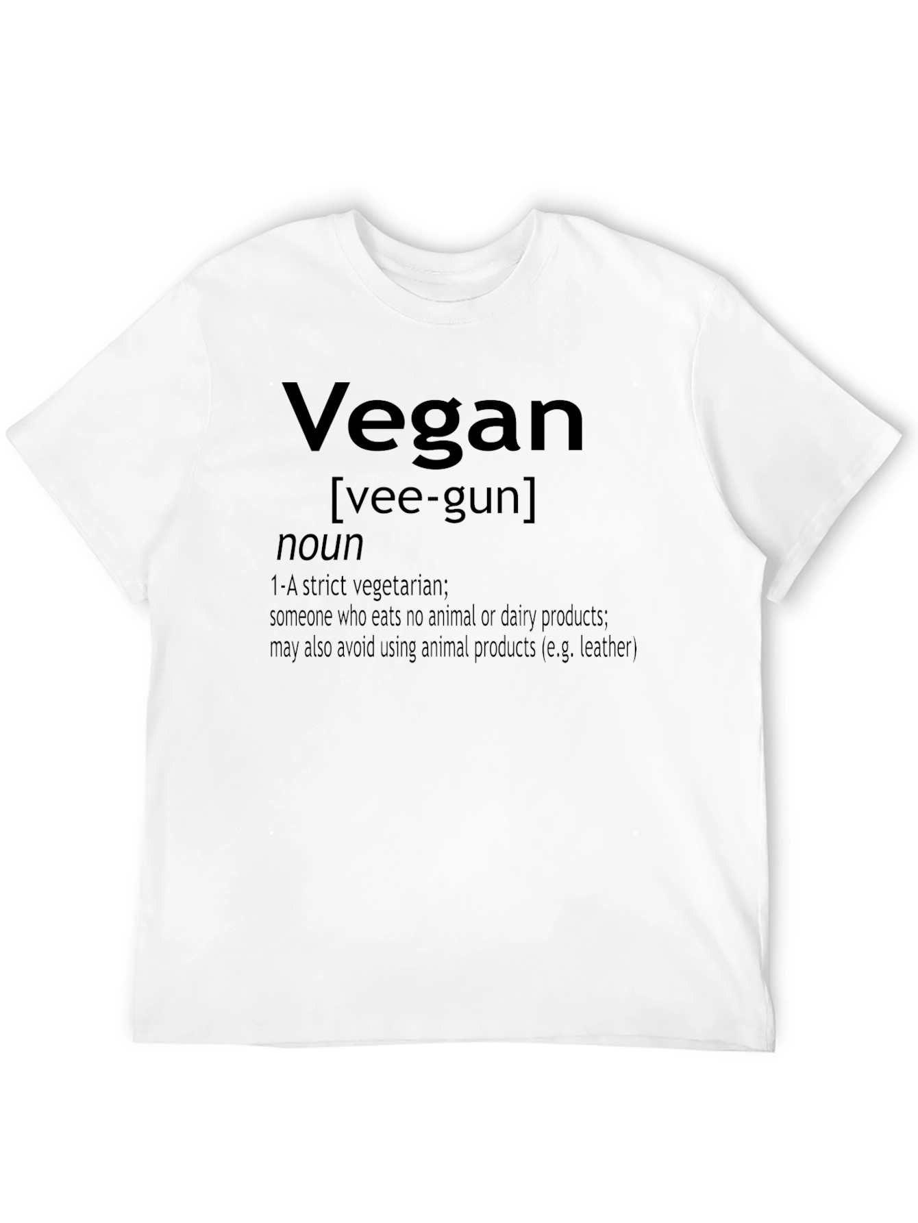 Vegan Definition Black T-Shirt