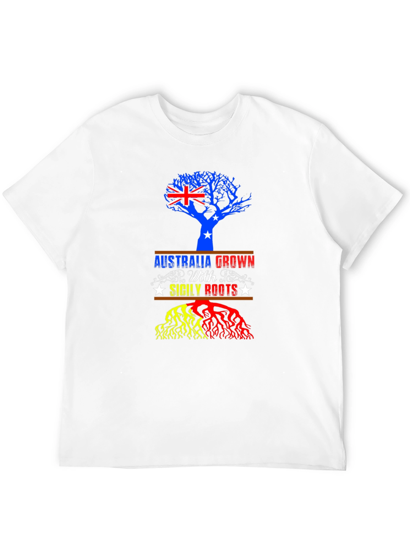 Australia Sicily Roots Graphic T-Shirt